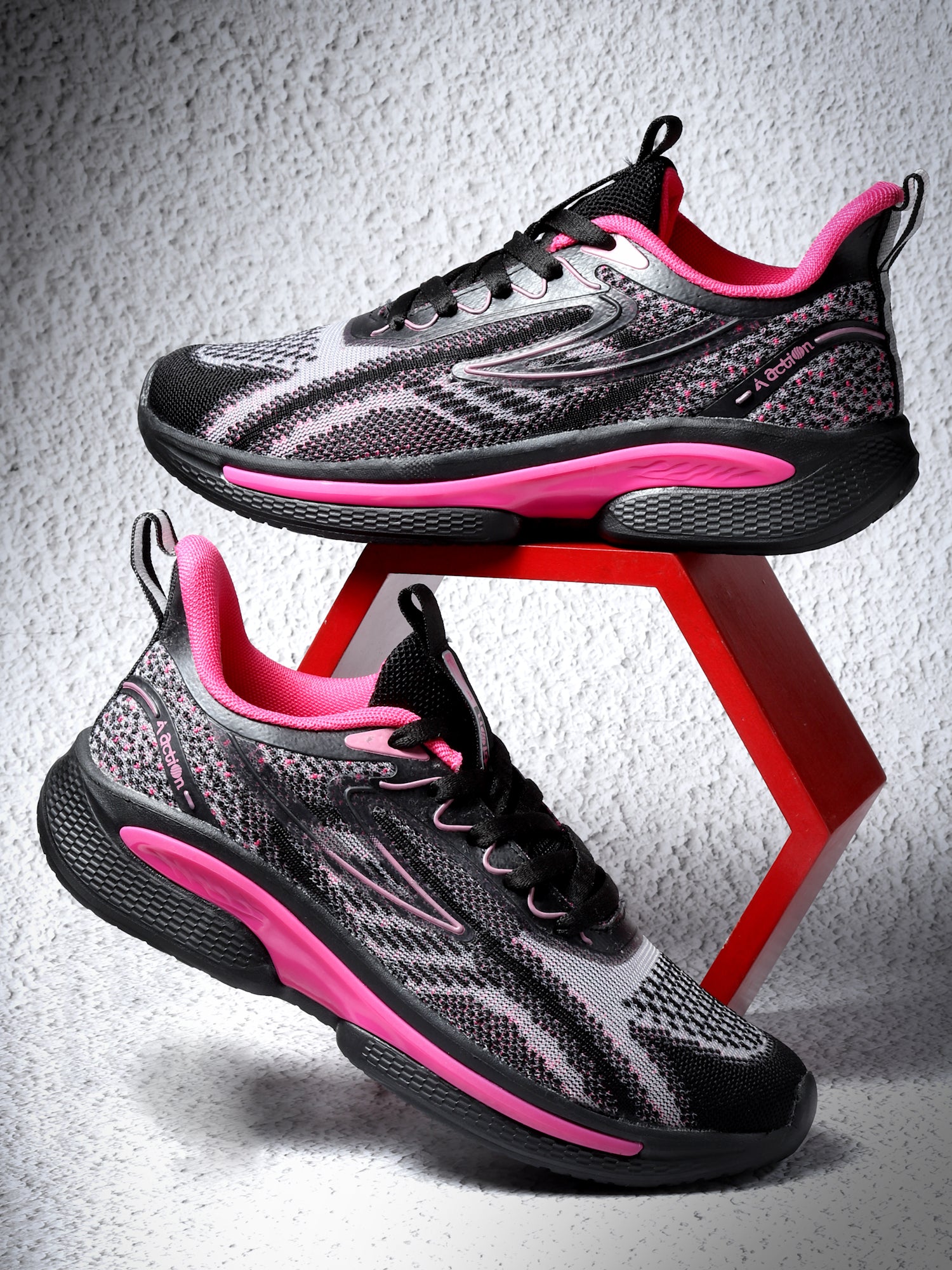 Action Athleo KIA-401 Women's Lace-Up Sports Running Shoes