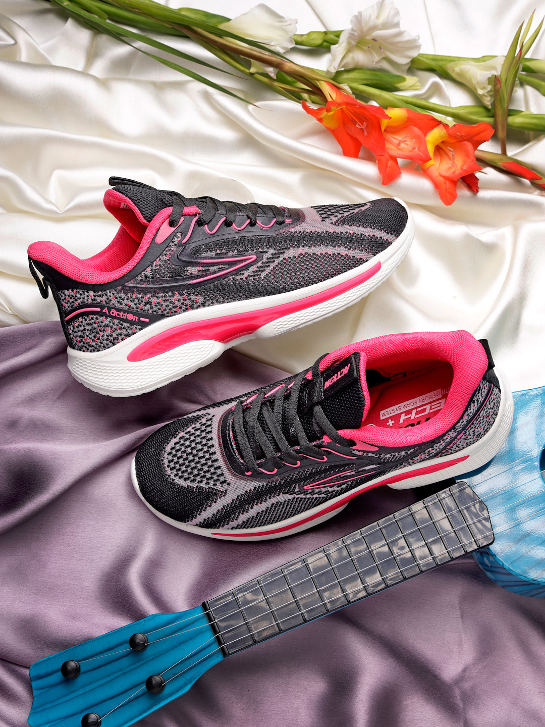 Action Athleo KIA-401 Women's Lace-Up Sports Running Shoes