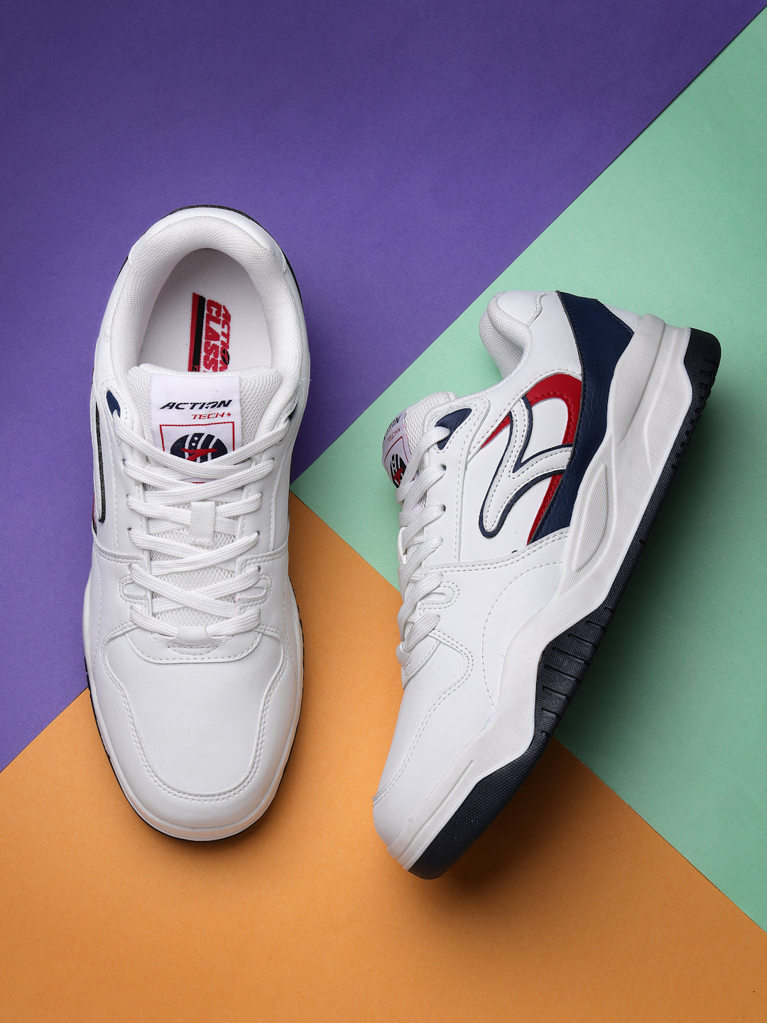 Action SNKR 2001 Men's Lace-Up Casual Sneakers