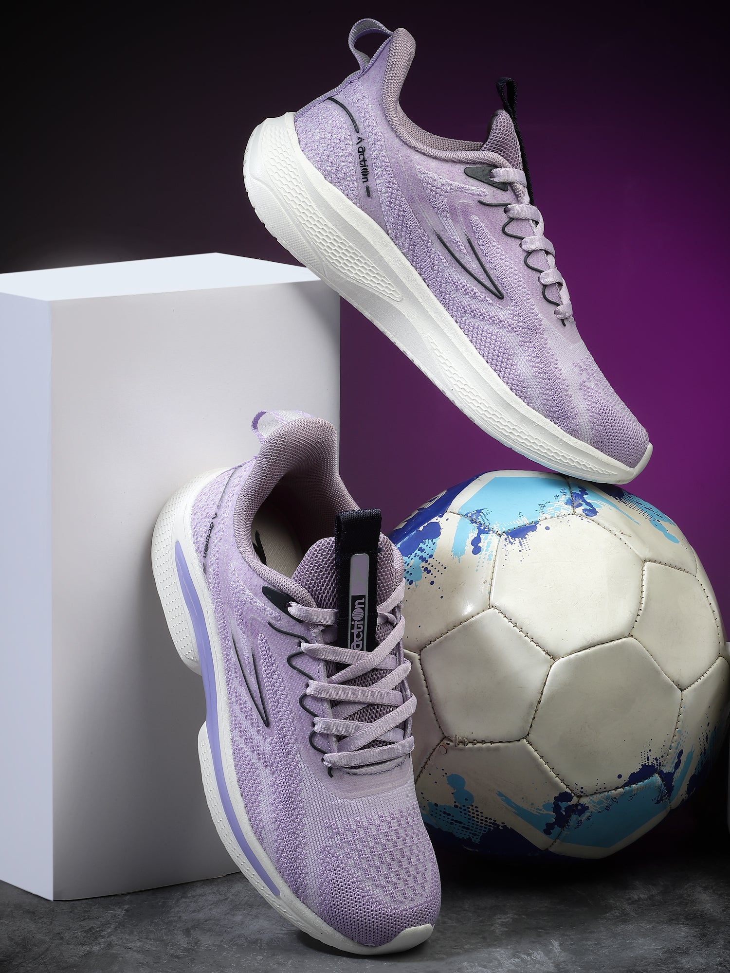 Action Athleo KIA-401 Women's Lace-Up Sports Running Shoes