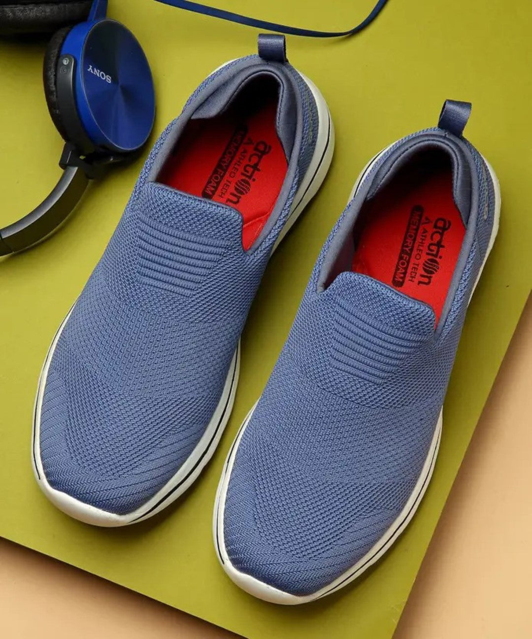 Action Athleo ATG-487 Men's Slip-On Sports Walking Shoe