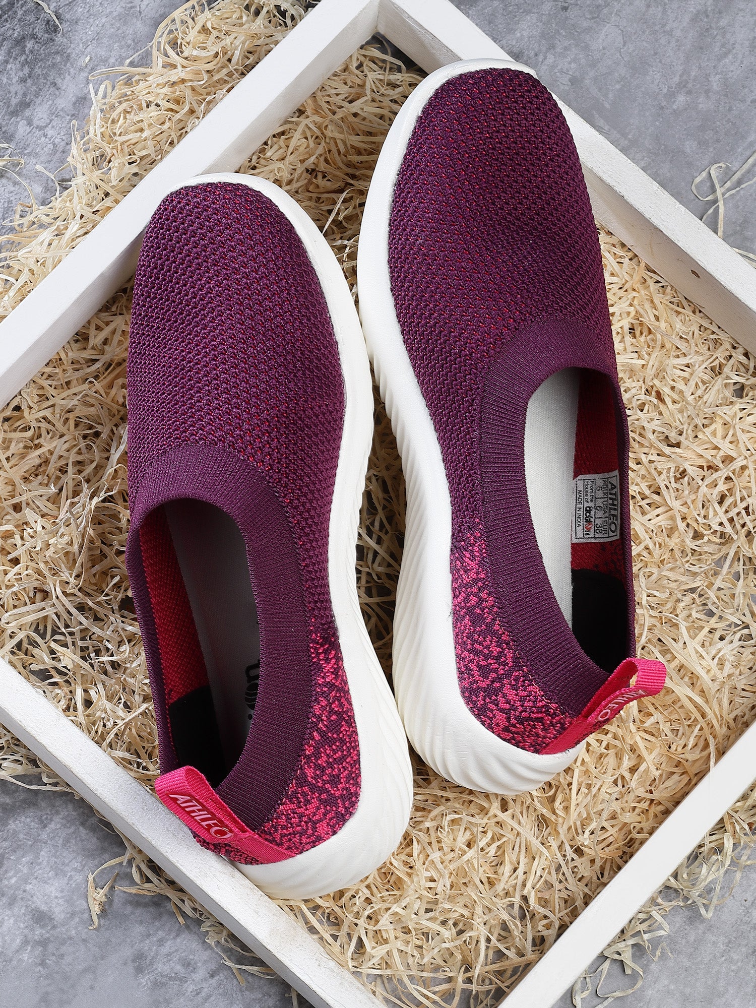 Action Athleo ATL-810 Women's Slip-On Sports Running Shoes