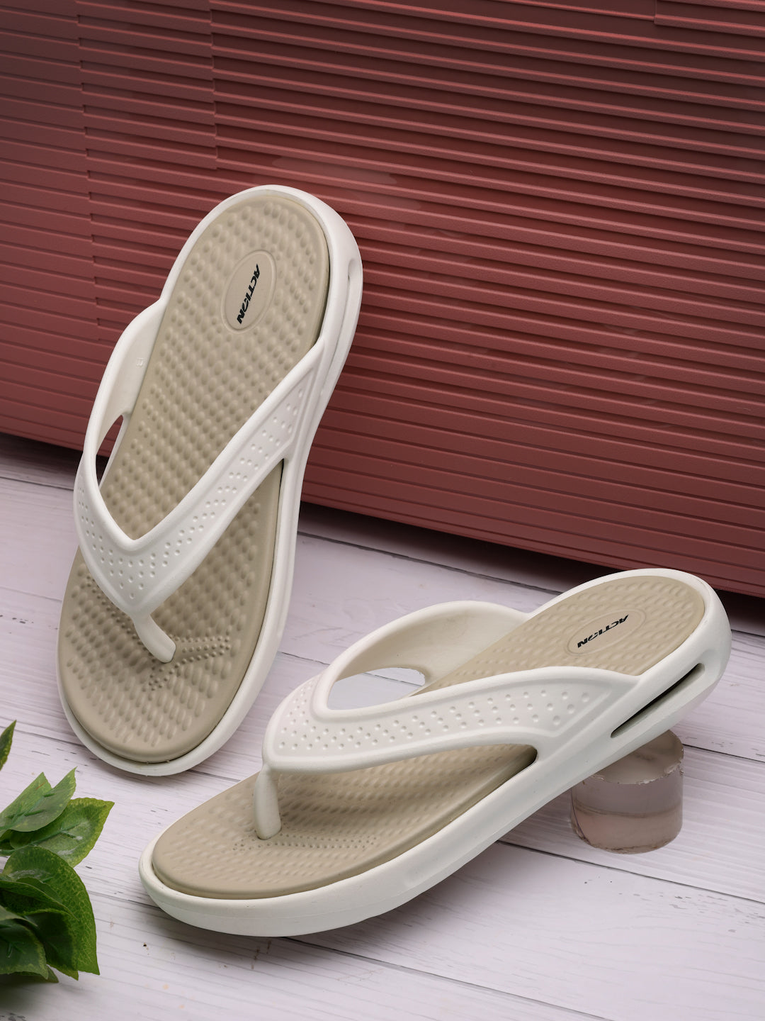 Action COOL-1009-BLACK-DARK-GREY Men Daily Wear Flip Flops