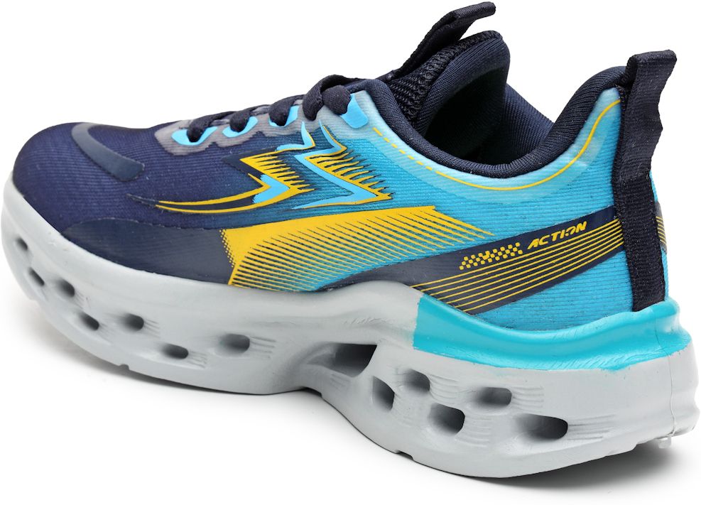 Action MASTER-411-BLACK-GREY Boys Sports Shoes