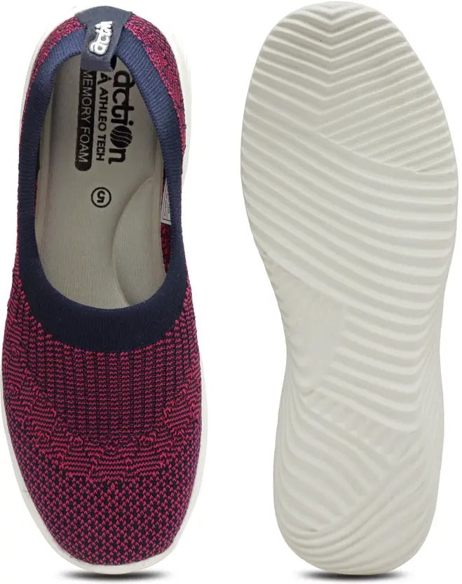 Action Athleo ATL-812 Women's Slip-On Sports Running Shoes