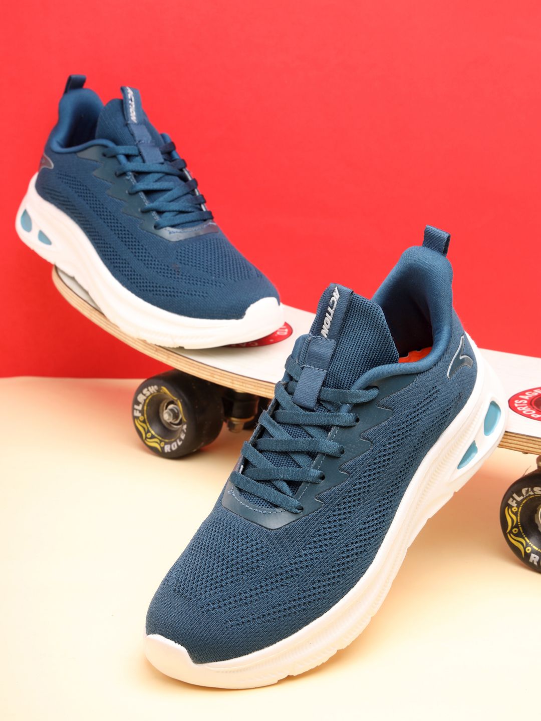 Action RUNNER-133-BLACK Men Sports Shoes