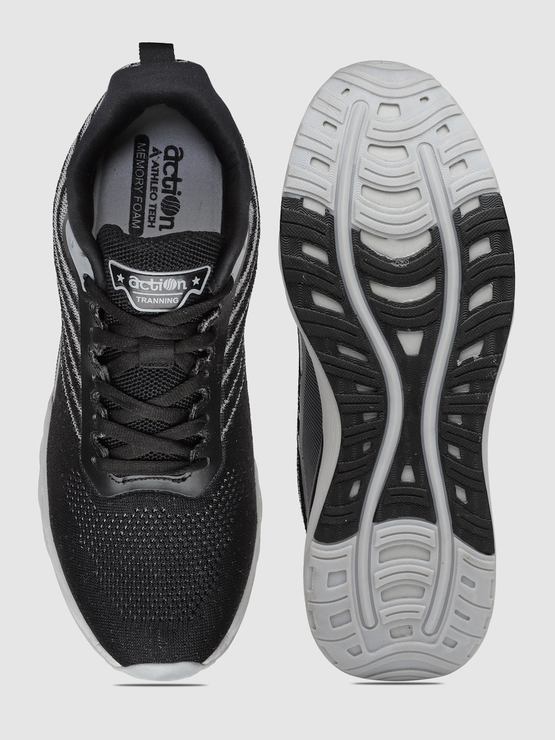 Action Athleo ATG-755 Men's Lace-Up Sports Running Shoes