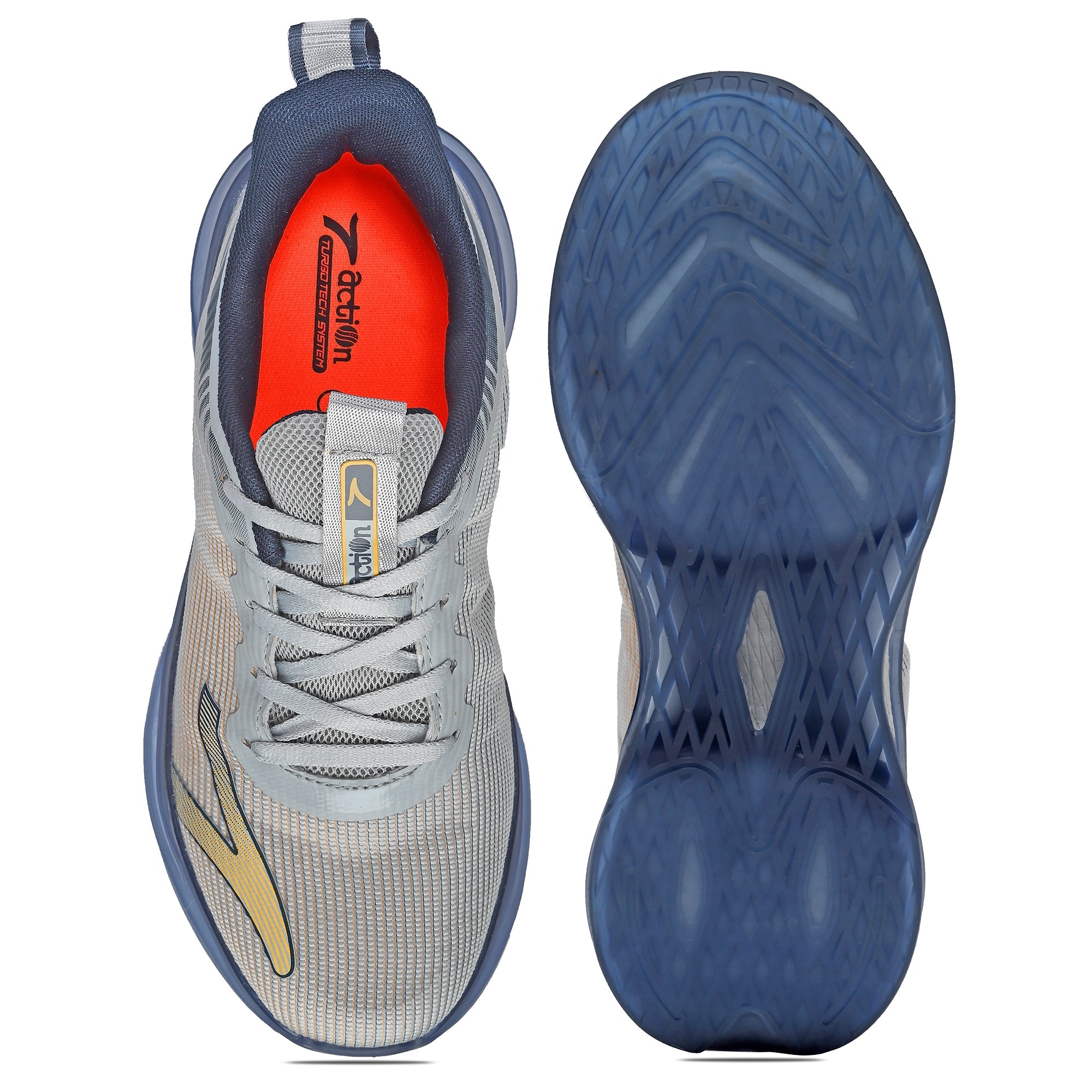 Action TURBO-422-BLACK Men Sports Shoes
