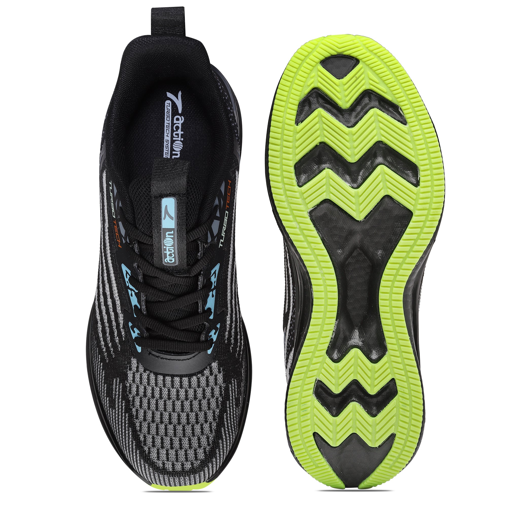 Action Athleo TURBO-322 Men's Lace-Up Sports Running Shoes