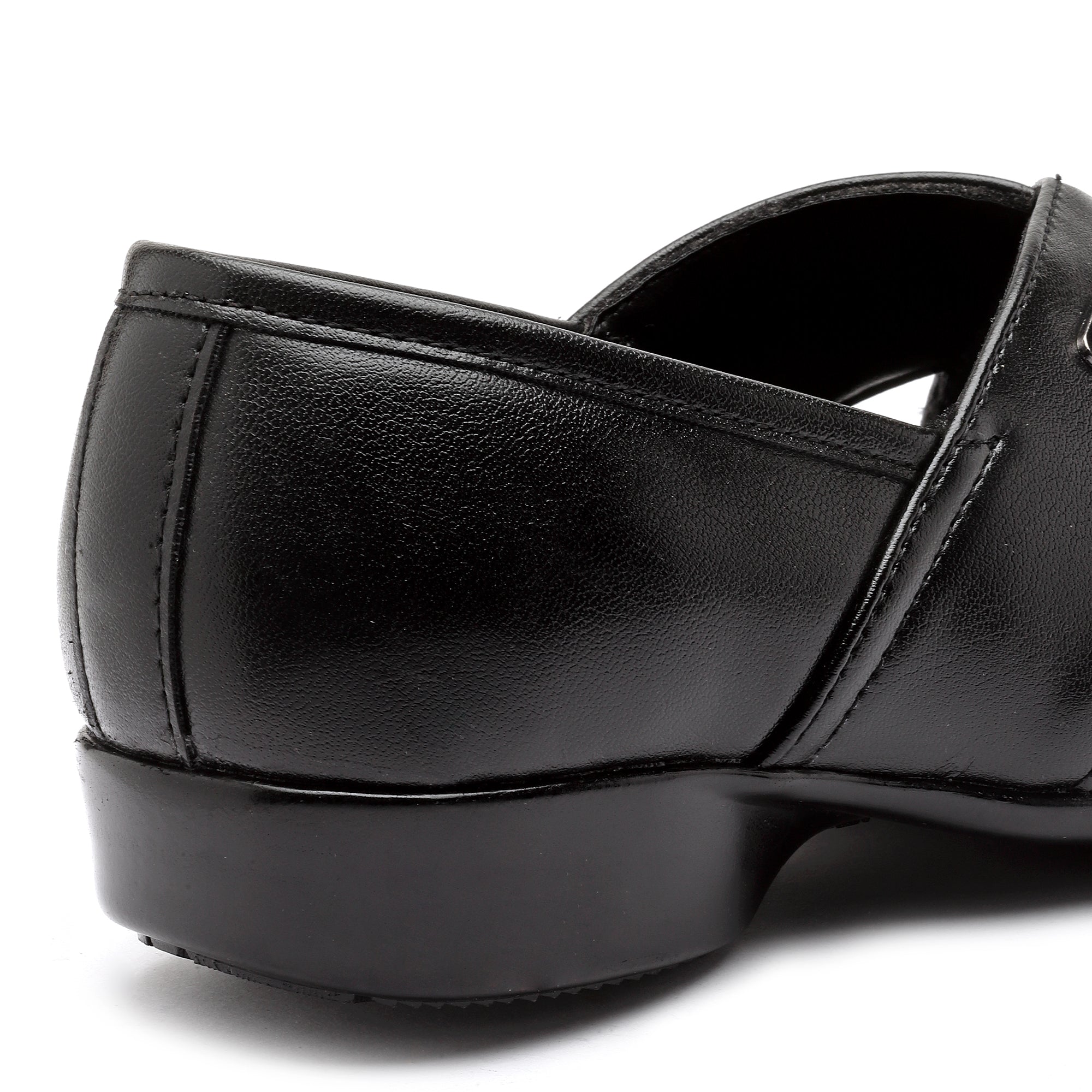 Action D-502-BLACK Men Ethnic Shoes