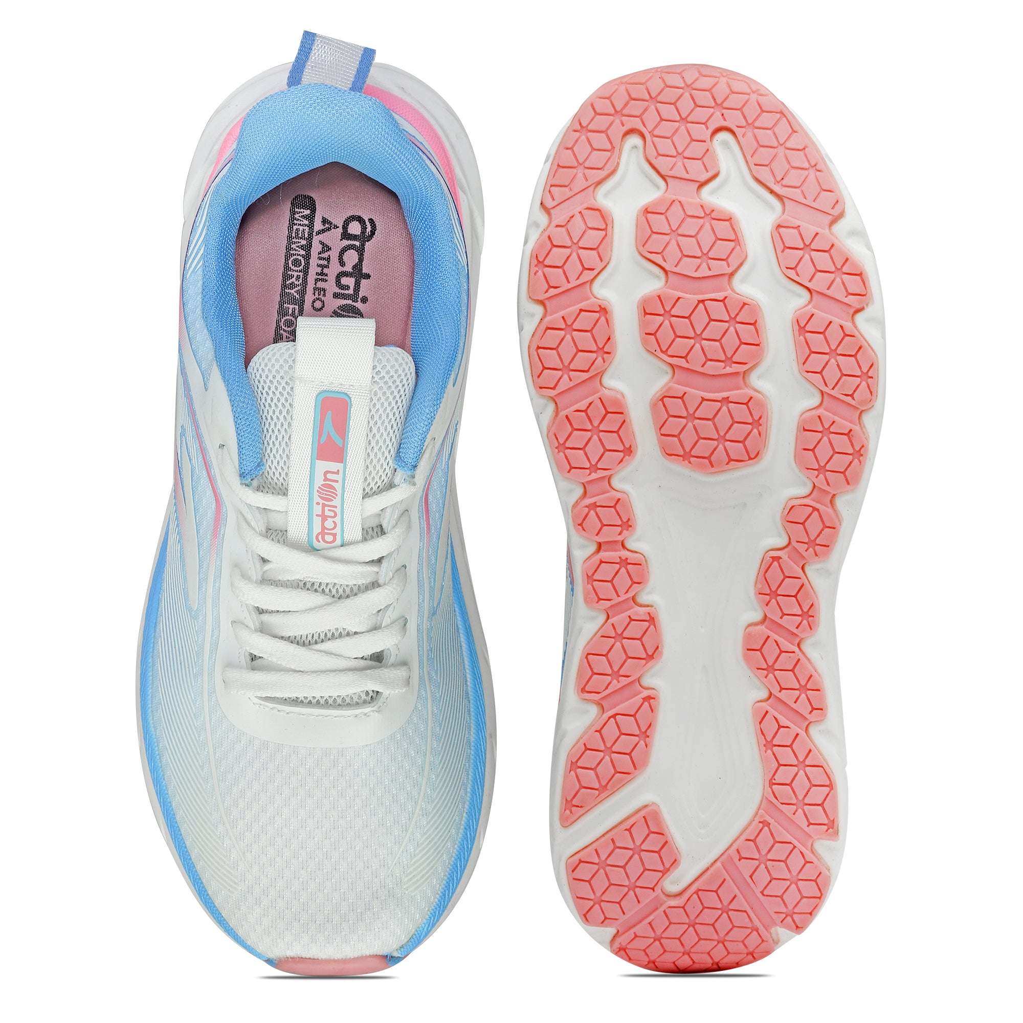 Action Athleo KIA-204 Women's Lace-Up Sports Running Shoes