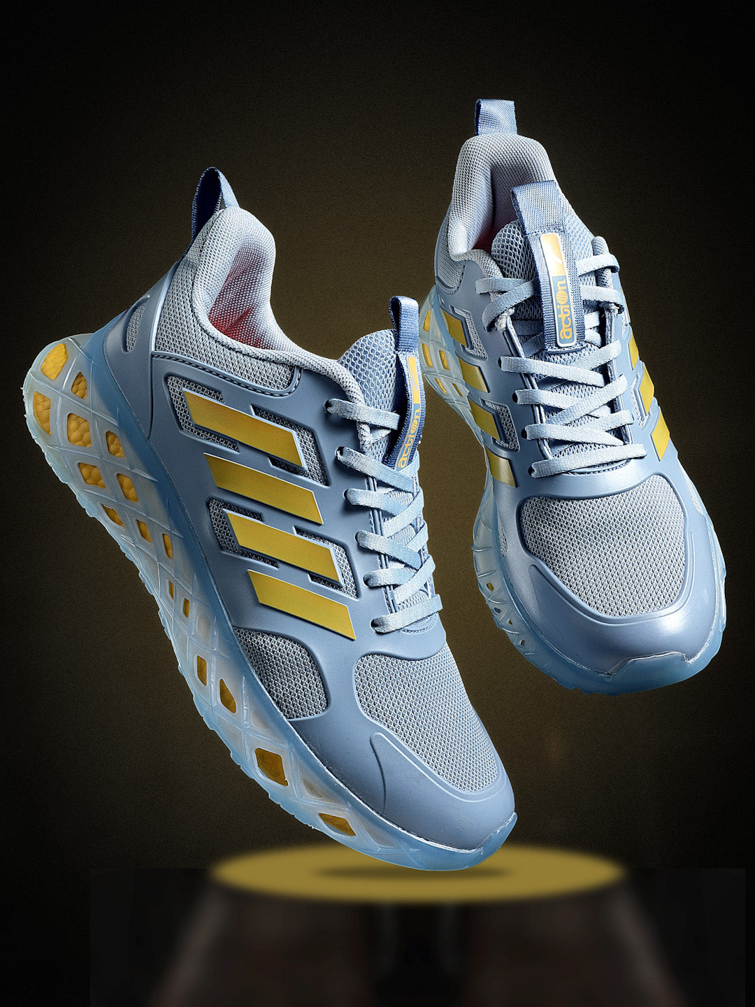 Action Athleo TURBO-1001 Men's Lace-Up Sports Running Shoes