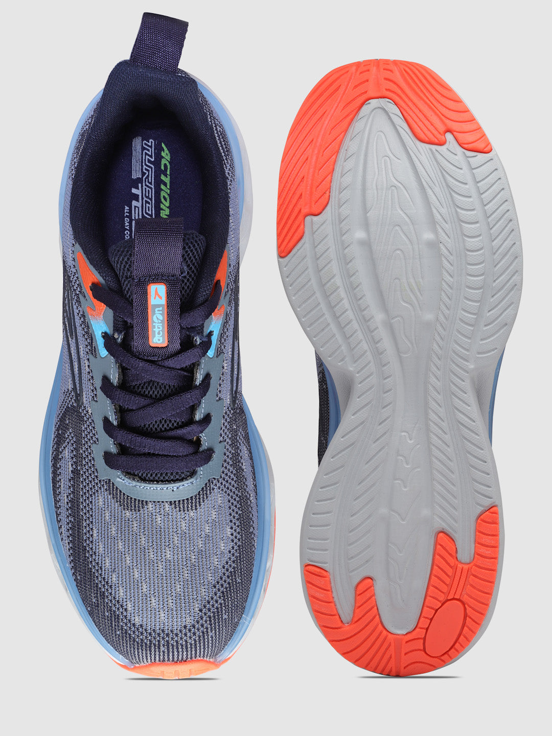 Action Athleo TURBO-1101 Men's Lace-Up Sports Running Shoes