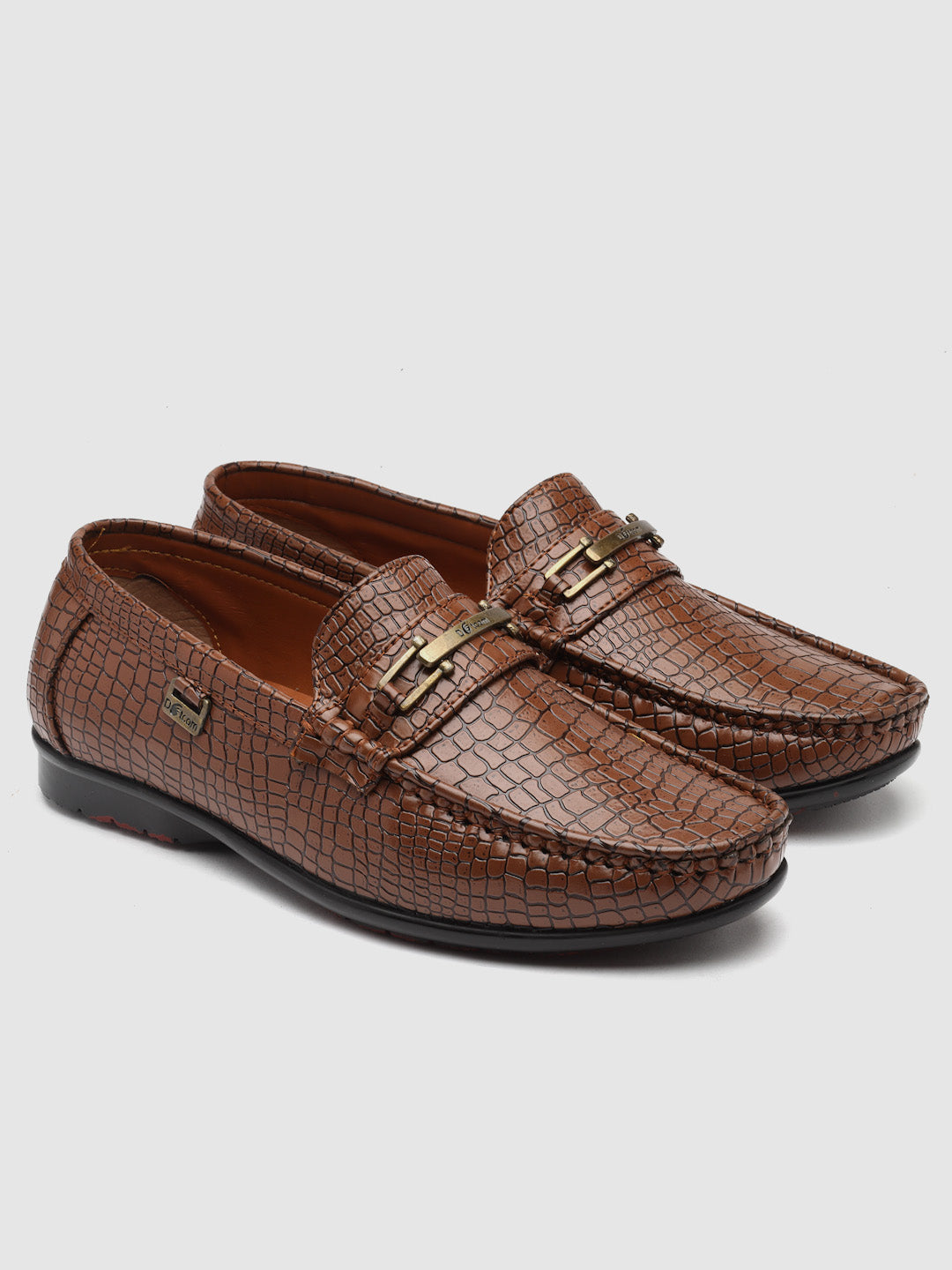 Dotcom DRIVE 132 Comfortable Stylish Snake Print Casual Loafers For Men