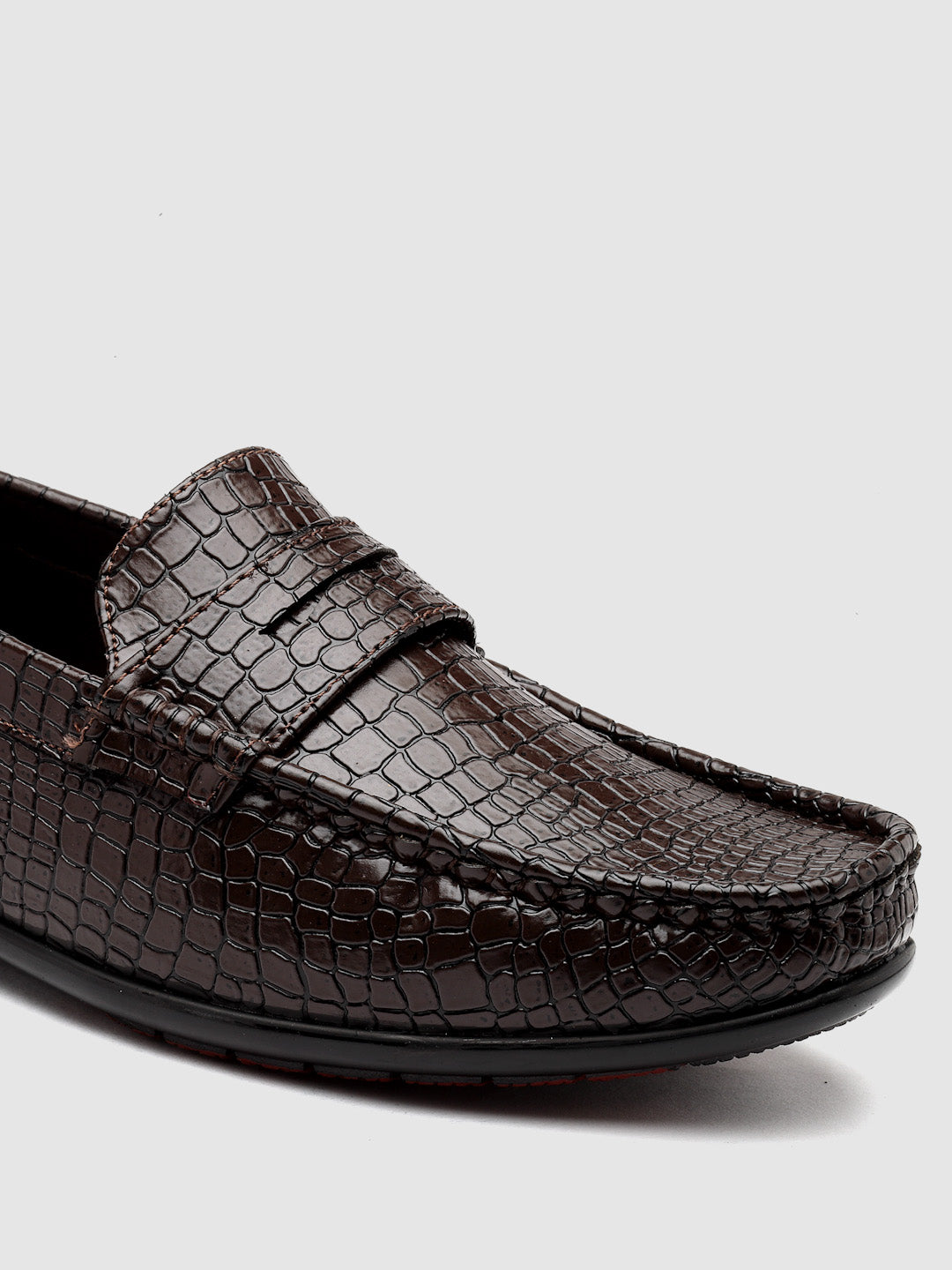 Dotcom DRIVE 132 Comfortable Stylish Snake Print Casual Loafers For Men