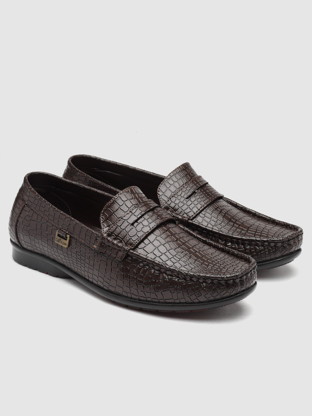 Dotcom DRIVE 132 Comfortable Stylish Snake Print Casual Loafers For Men