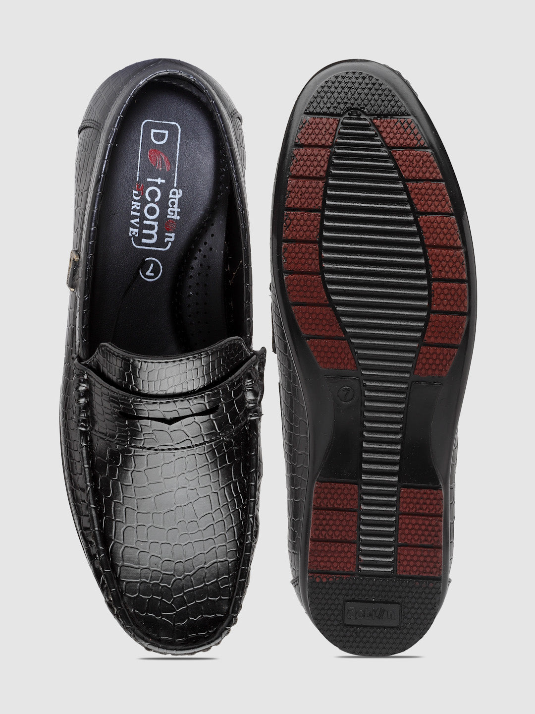 Dotcom DRIVE 132 Comfortable Stylish Snake Print Casual Loafers For Men