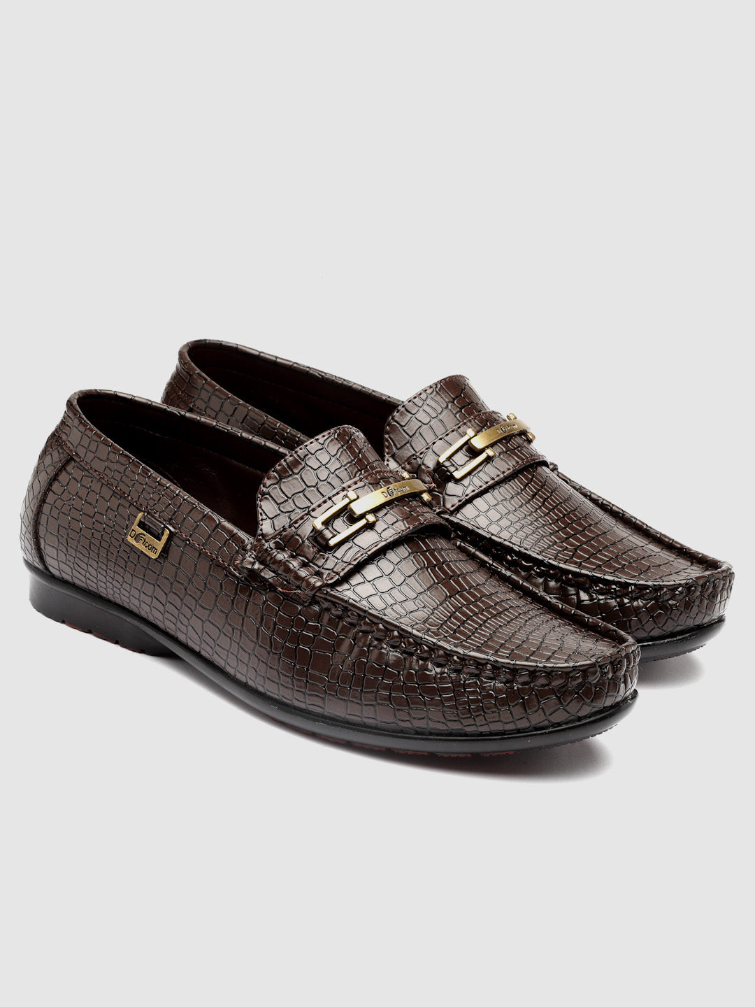 Dotcom DRIVE 133 Comfortable Stylish Snake Print Casual Loafers For Men