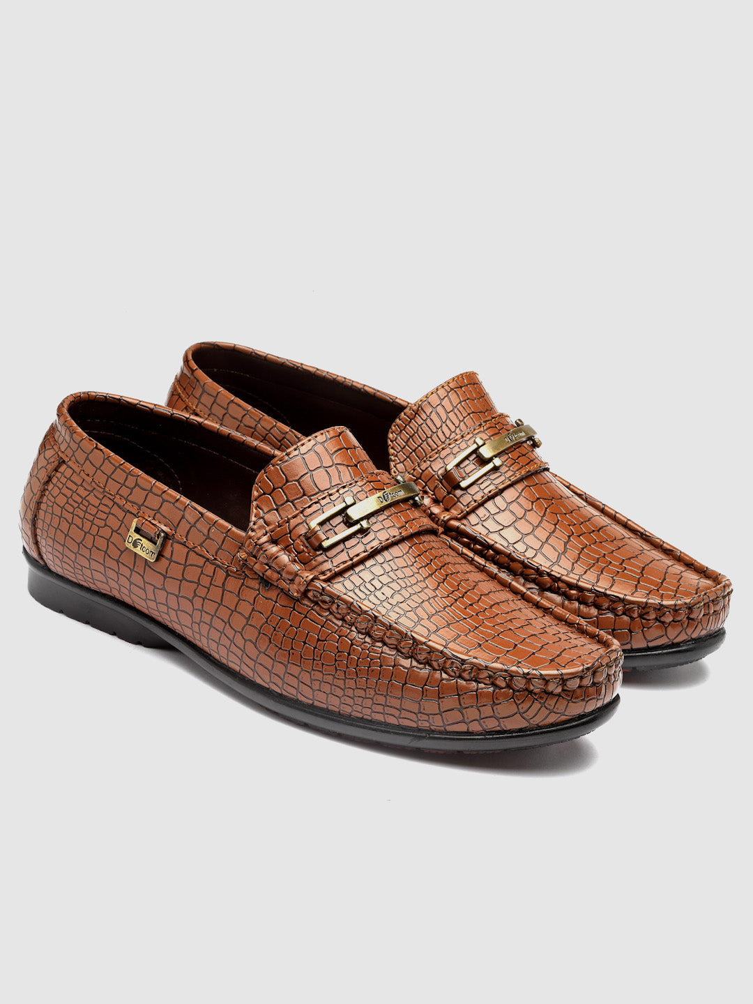 Dotcom DRIVE 133 Comfortable Stylish Snake Print Casual Loafers For Men