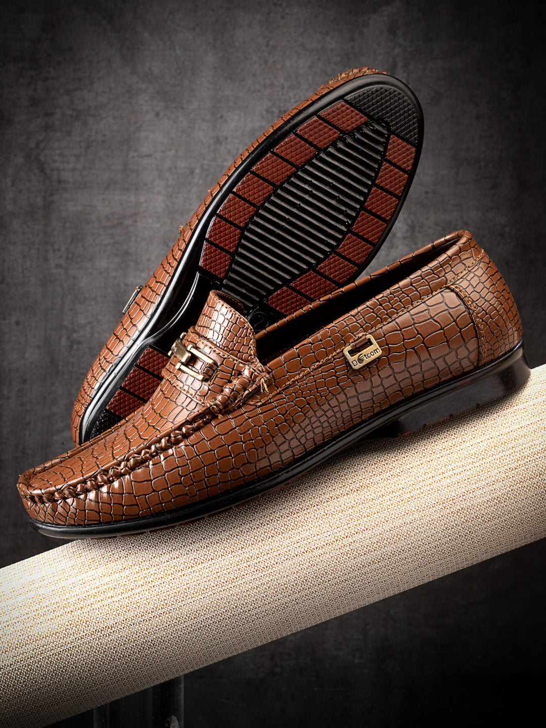 Dotcom DRIVE 133 Comfortable Stylish Snake Print Casual Loafers For Men