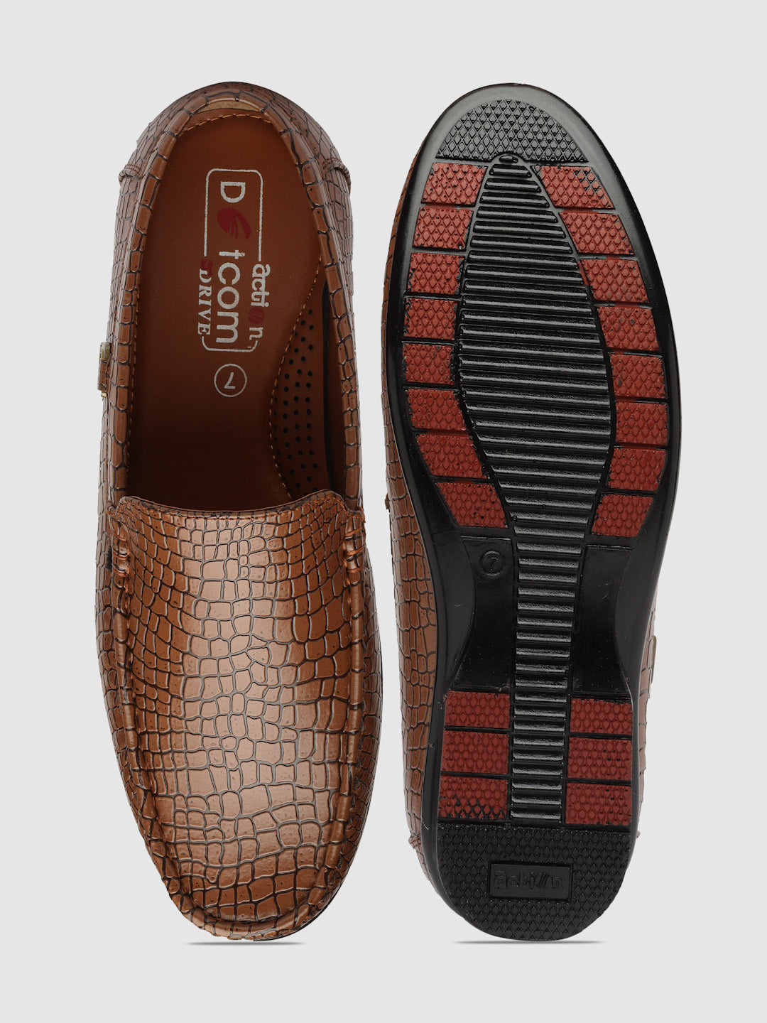 Dotcom DRIVE 131 Comfortable Stylish Snake Print Casual Loafers For Men