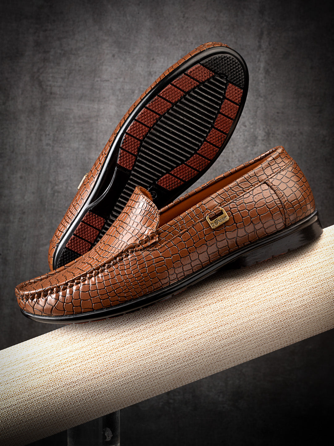 Dotcom DRIVE 131 Comfortable Stylish Snake Print Casual Loafers For Men