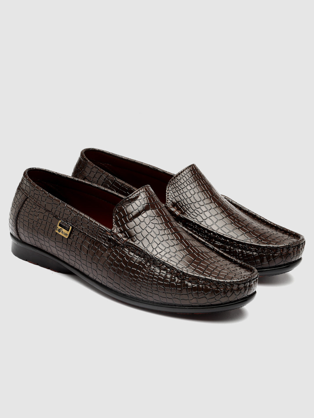 Dotcom DRIVE 131 Comfortable Stylish Snake Print Casual Loafers For Men