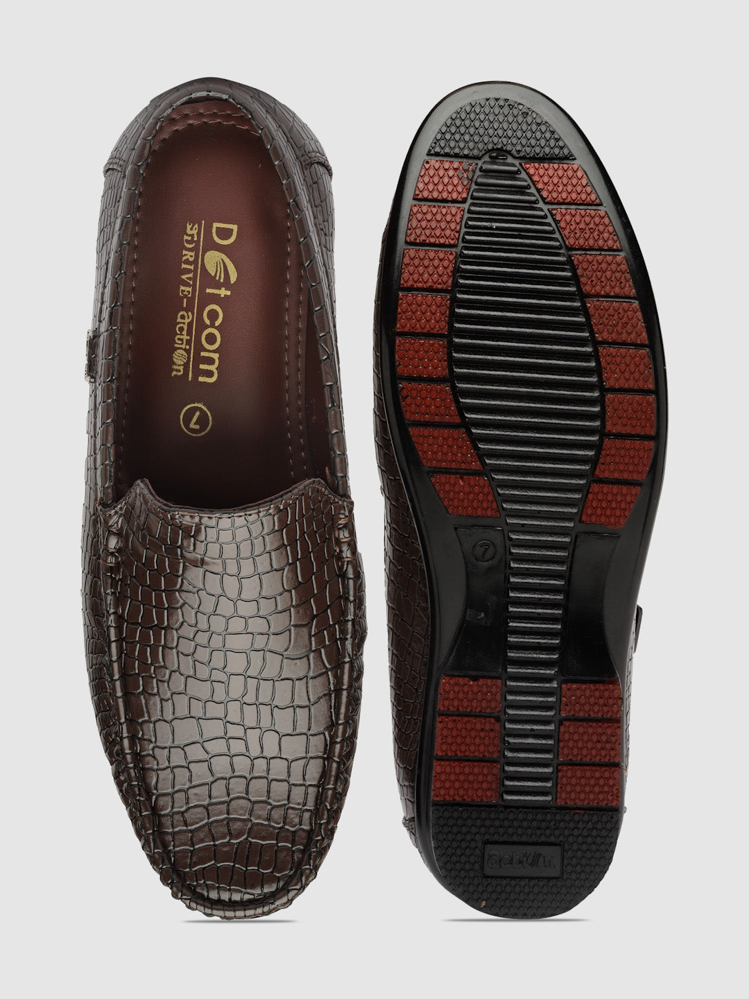 Dotcom DRIVE 131 Comfortable Stylish Snake Print Casual Loafers For Men