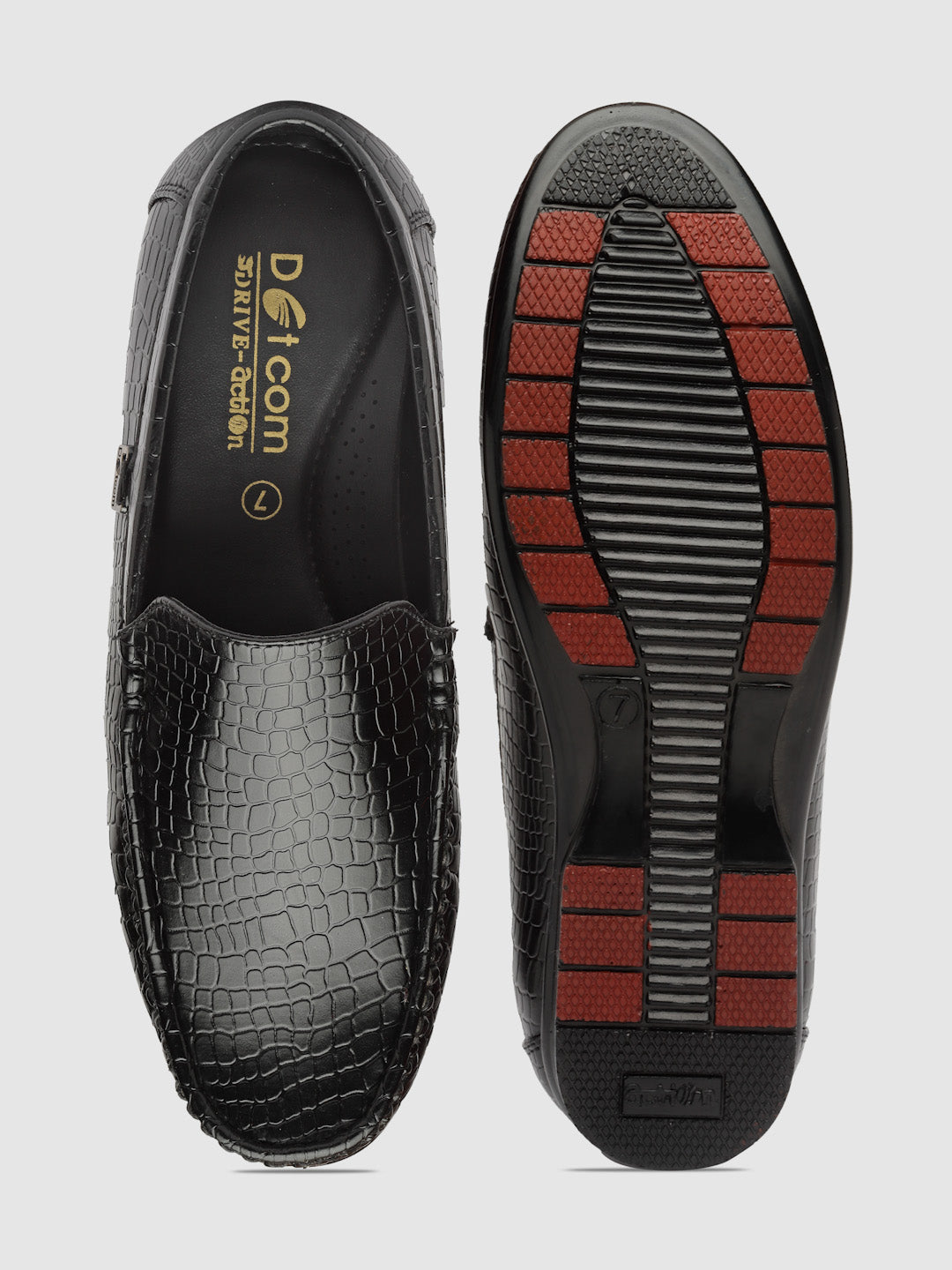 Dotcom DRIVE 131 Comfortable Stylish Snake Print Casual Loafers For Men