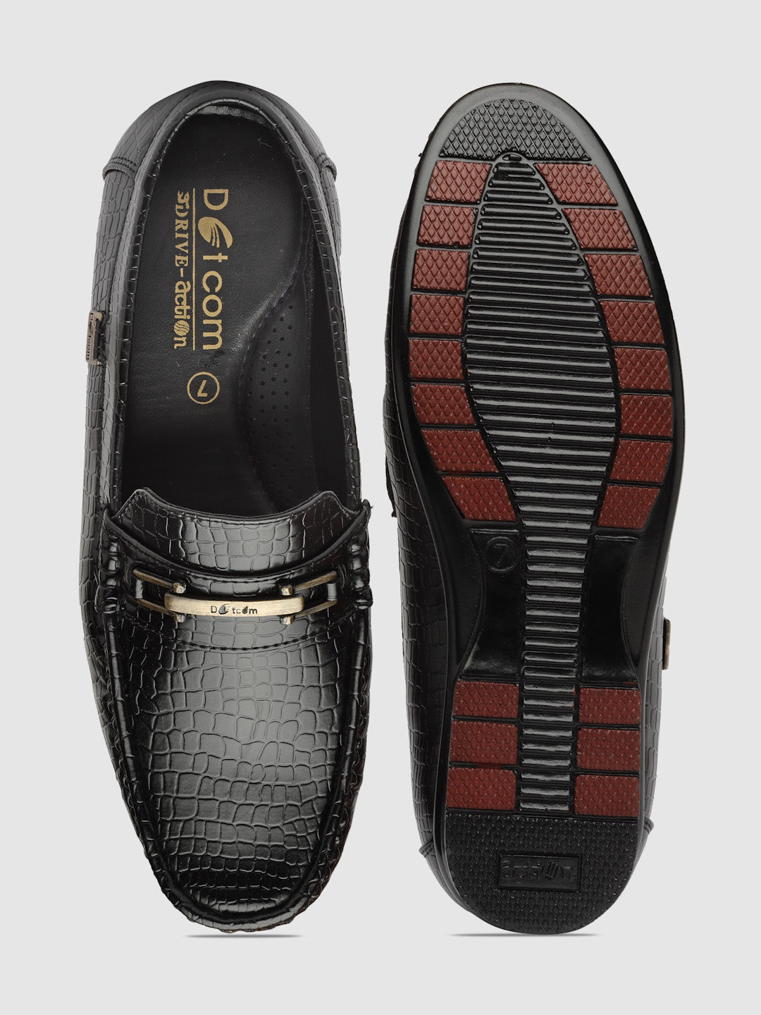 Dotcom DRIVE 133 Comfortable Stylish Snake Print Casual Loafers For Men