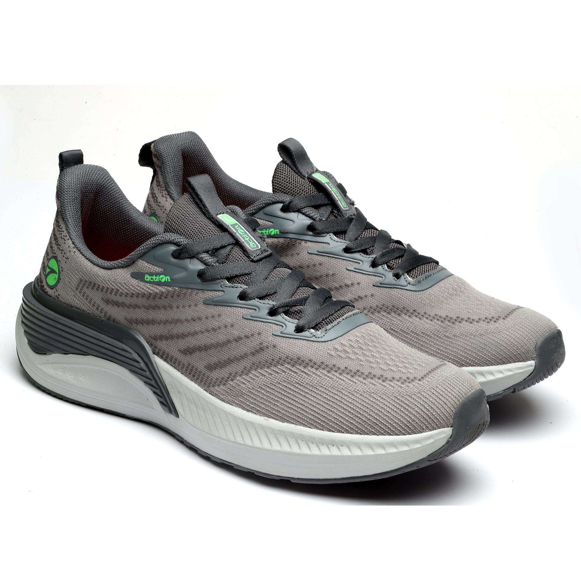Action Athleo NITRO-1703 Men's Lace-Up Sports Running Shoes