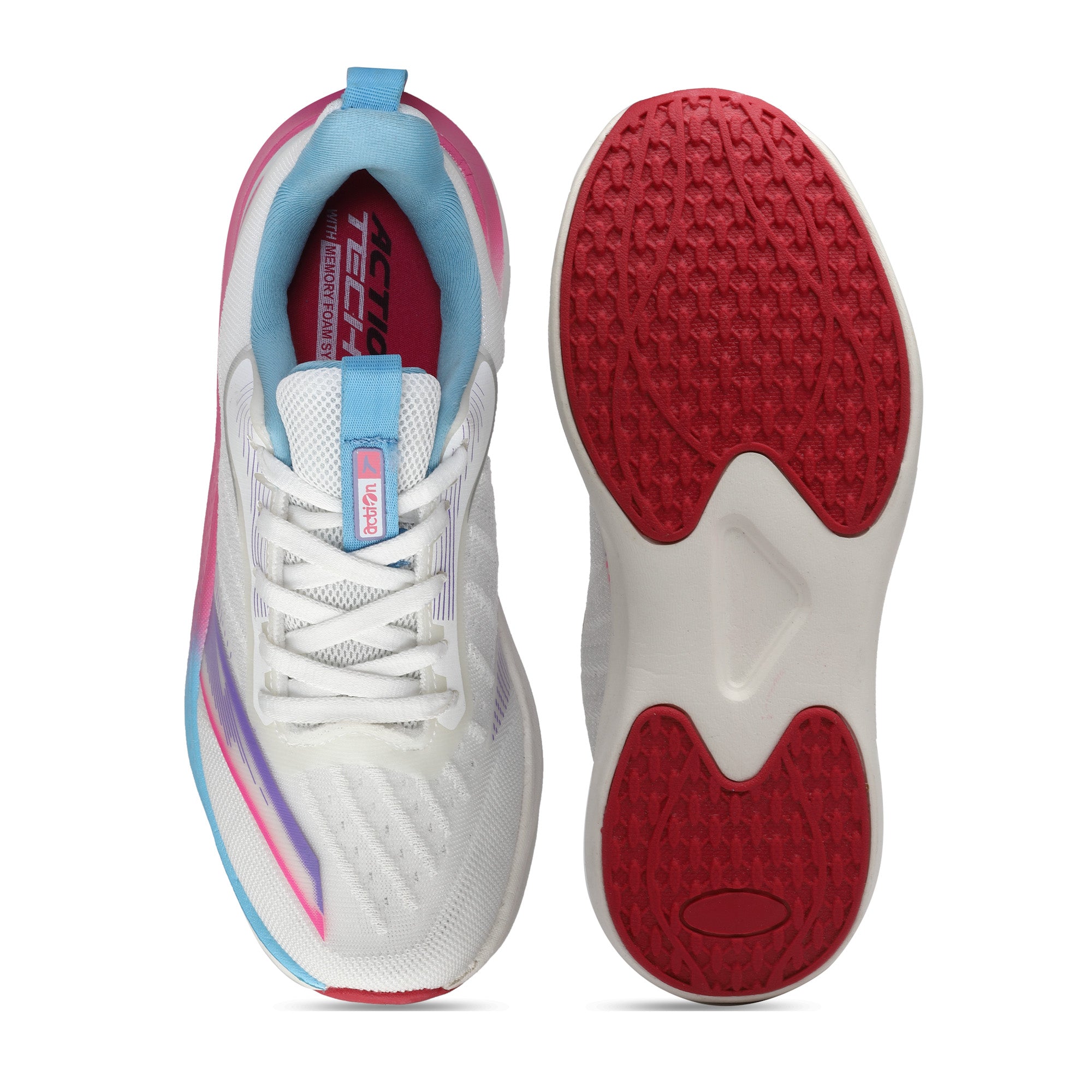 Action Athleo KIA-705 Women's Lace-Up Sports Running Shoes