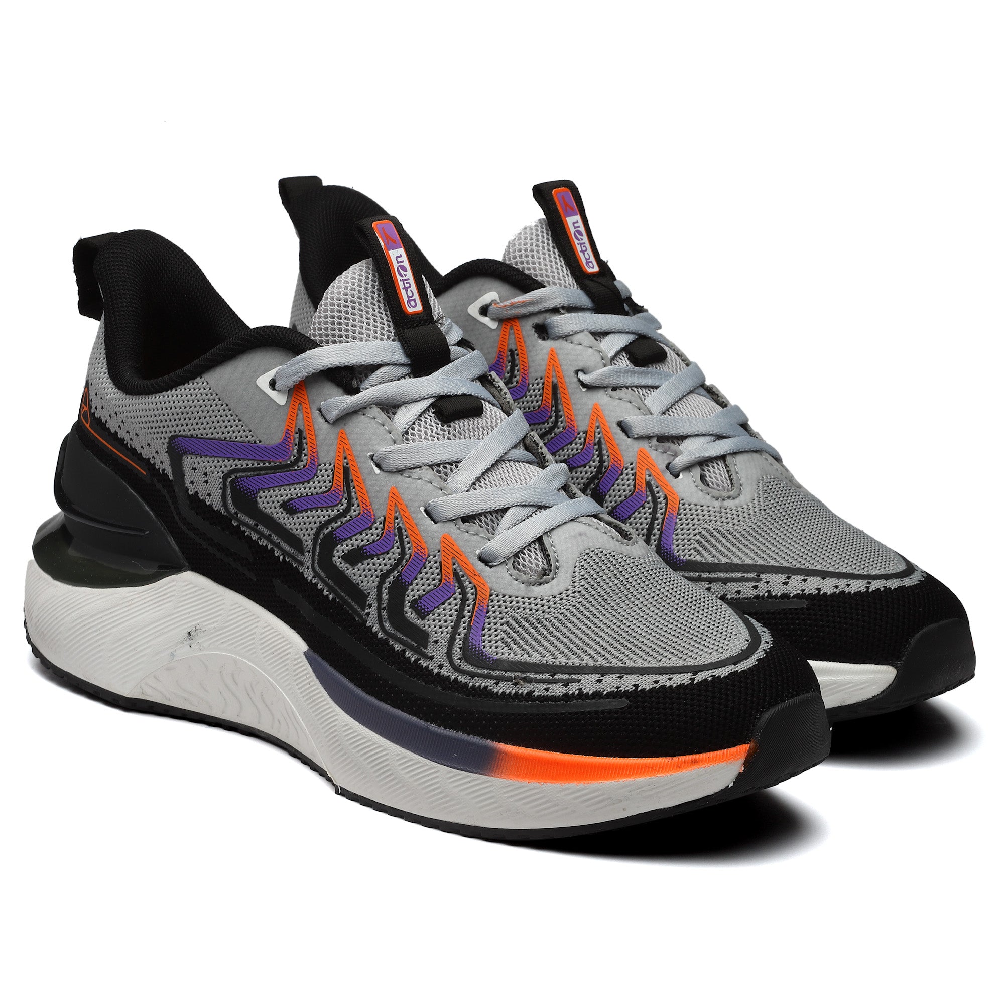 Action Athleo NITRO-1403 Men's Lace-Up Sports Running Shoes