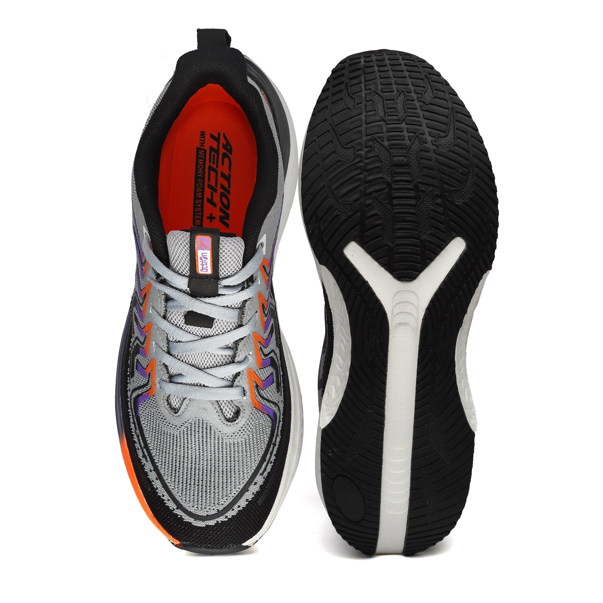 Action Athleo NITRO-1403 Men's Lace-Up Sports Running Shoes