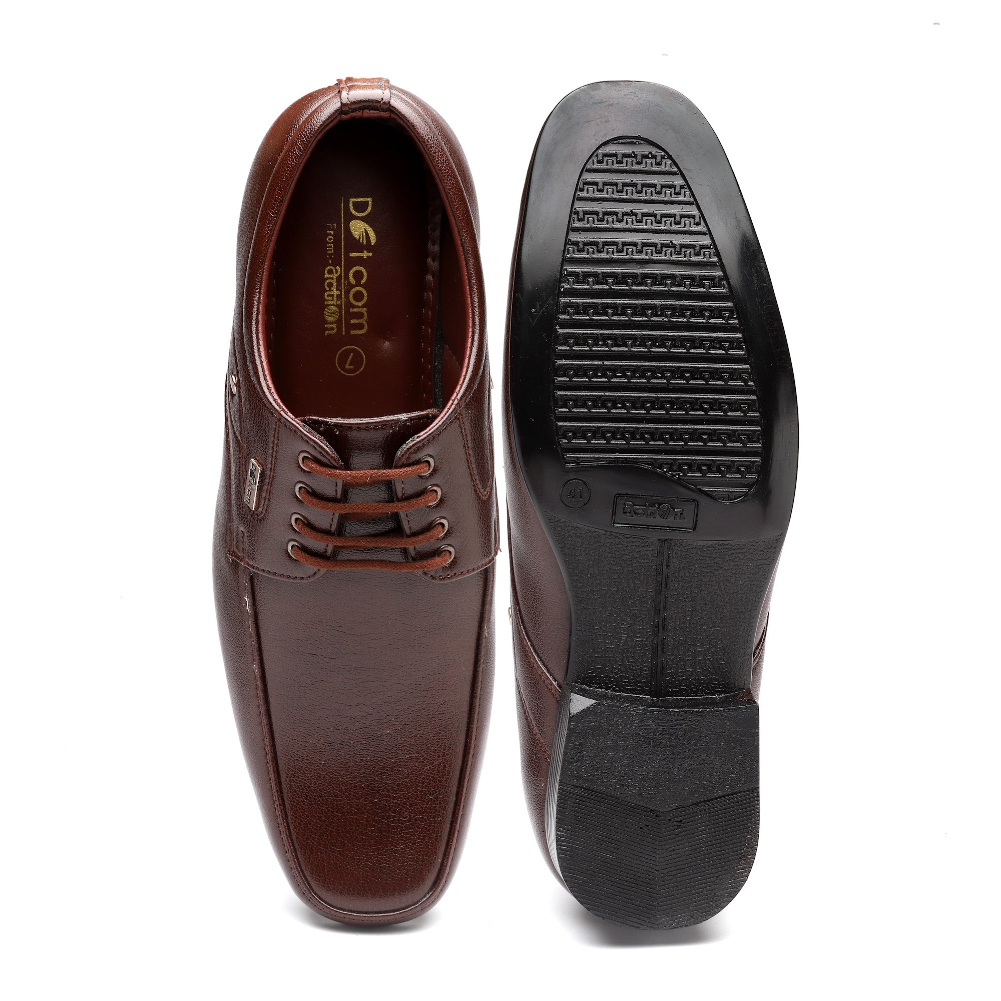 Action D-62-BLACK Men Formal Shoes
