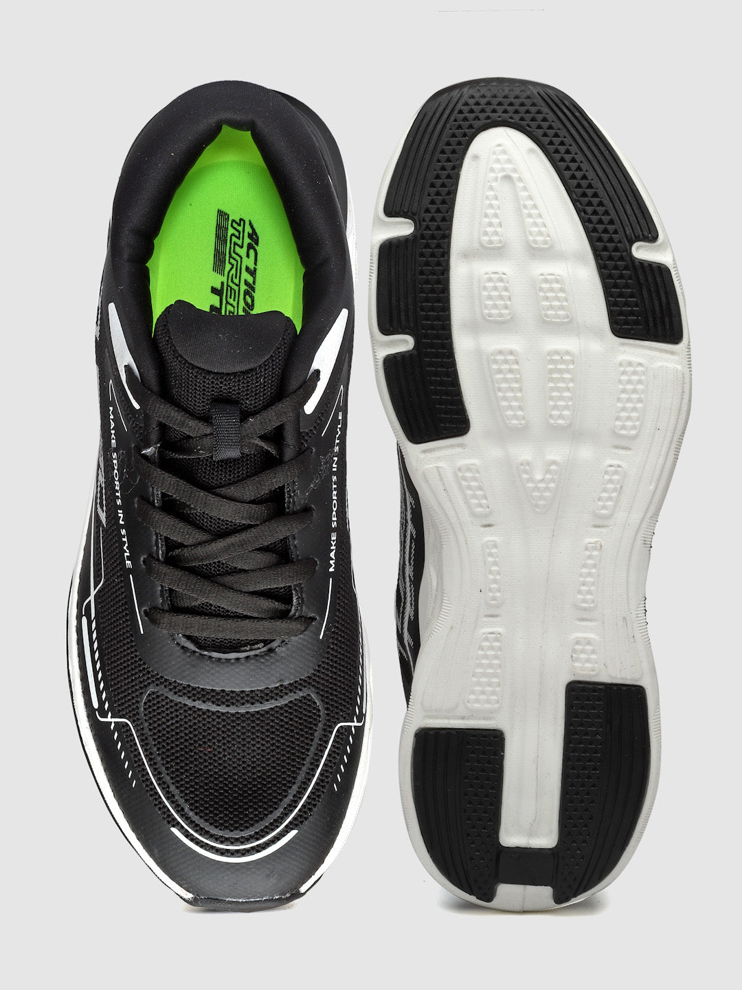 Action Athleo TURBO-1106 Men's Lace-Up Sports Running Shoes