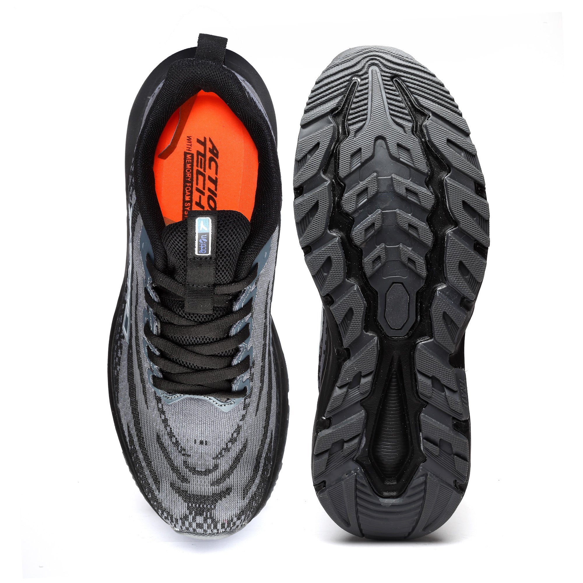 Action Athleo NITRO-1602 Men's Lace-Up Sports Running Shoes