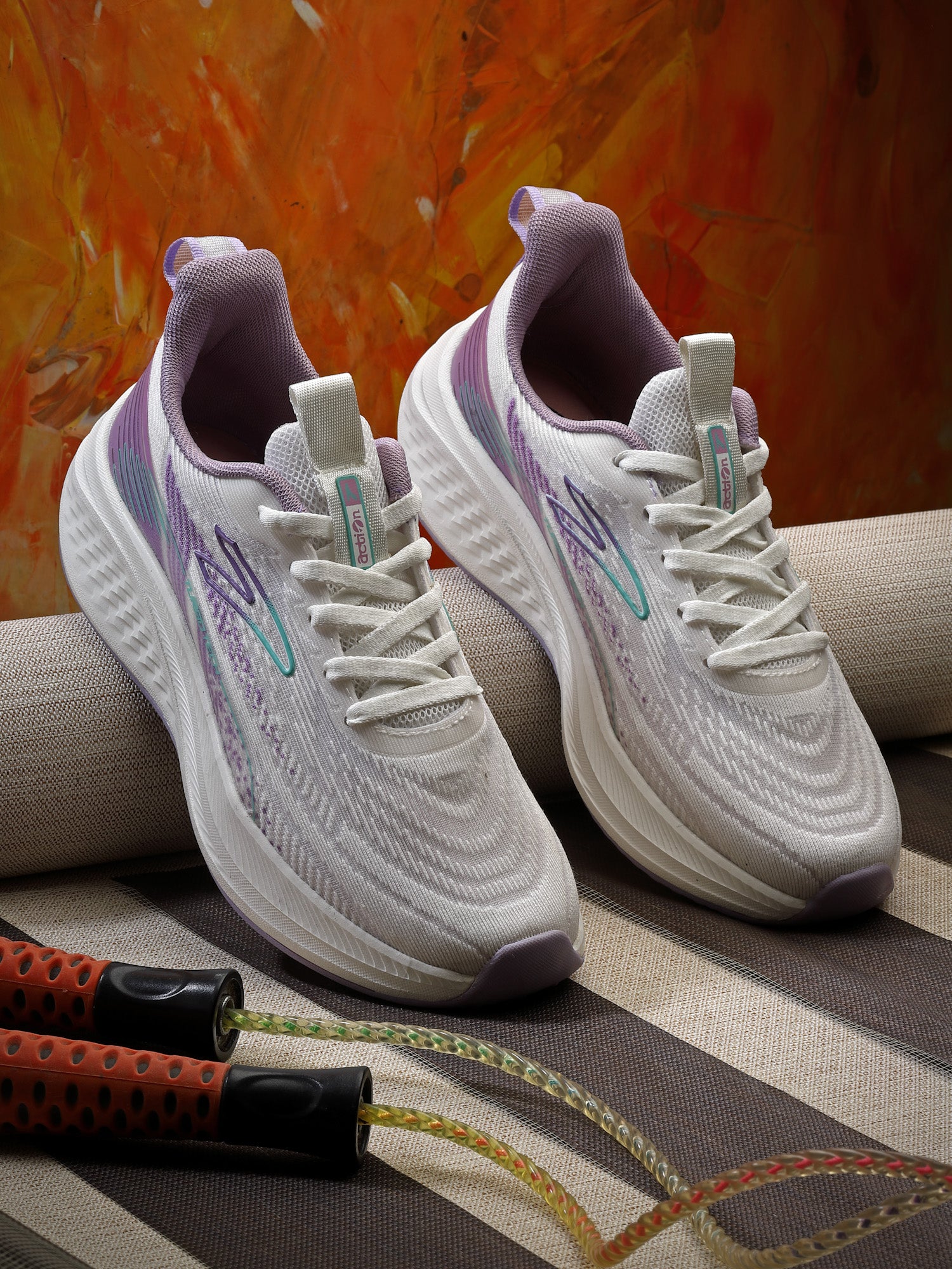 Action Athleo KIA-703 Women's Lace-Up Sports Running Shoes