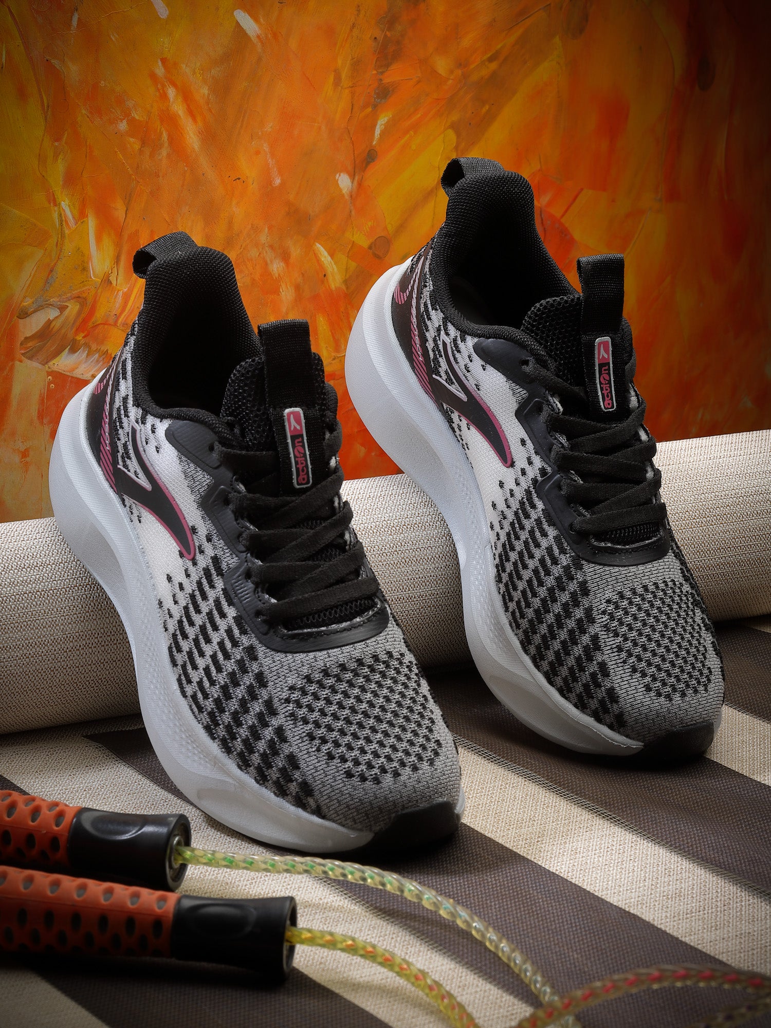 Action Athleo KIA-702 Women's Lace-Up Sports Running Shoes