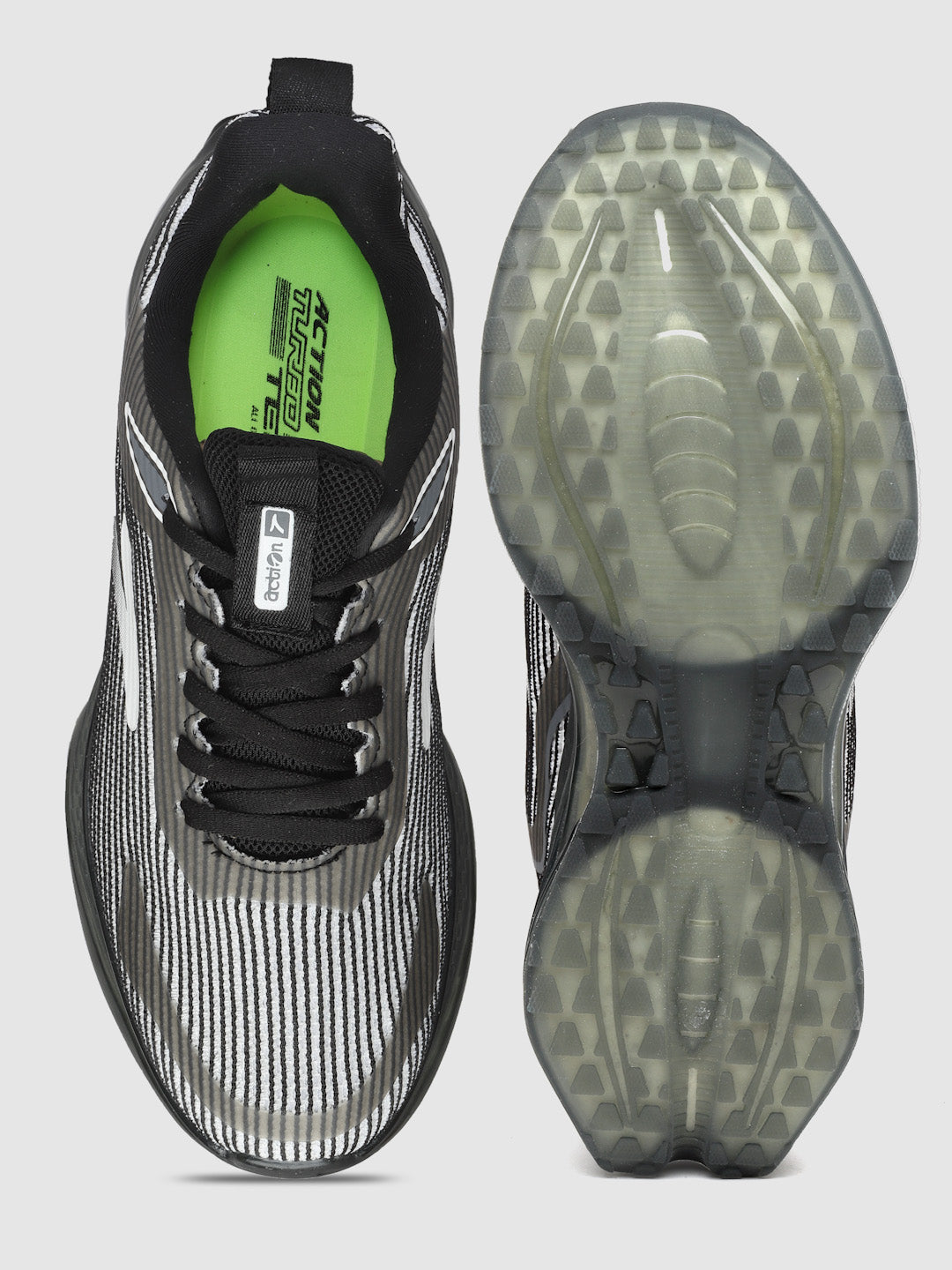 Action Athleo TURBO-1802 Men's Lace-Up Sports Running Shoes