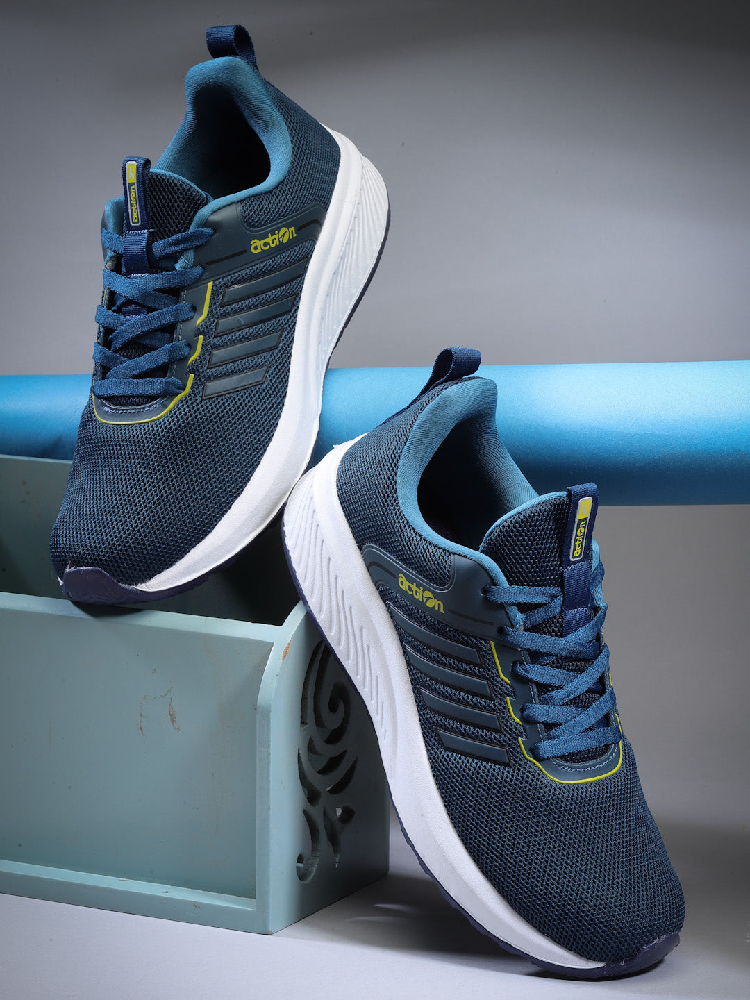 Action Athleo SWIFT-151 Men's Lace-Up Sports Running Shoes