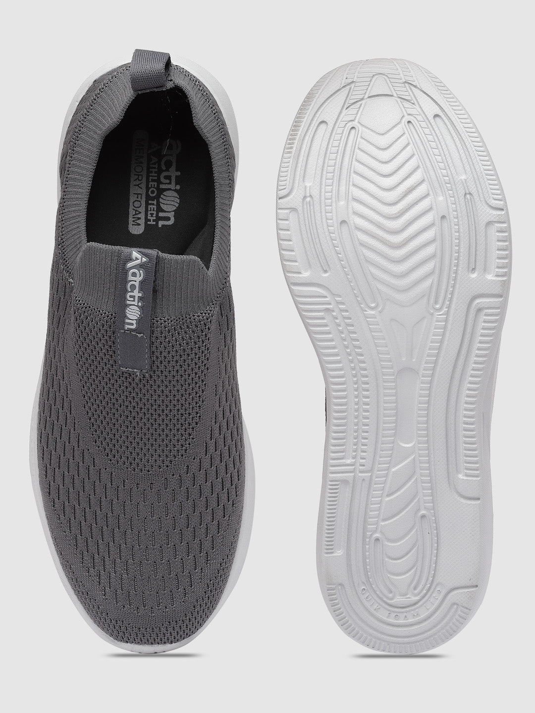 Action Athleo WALKER-101 Men's Slip-On Sports Walking Shoe