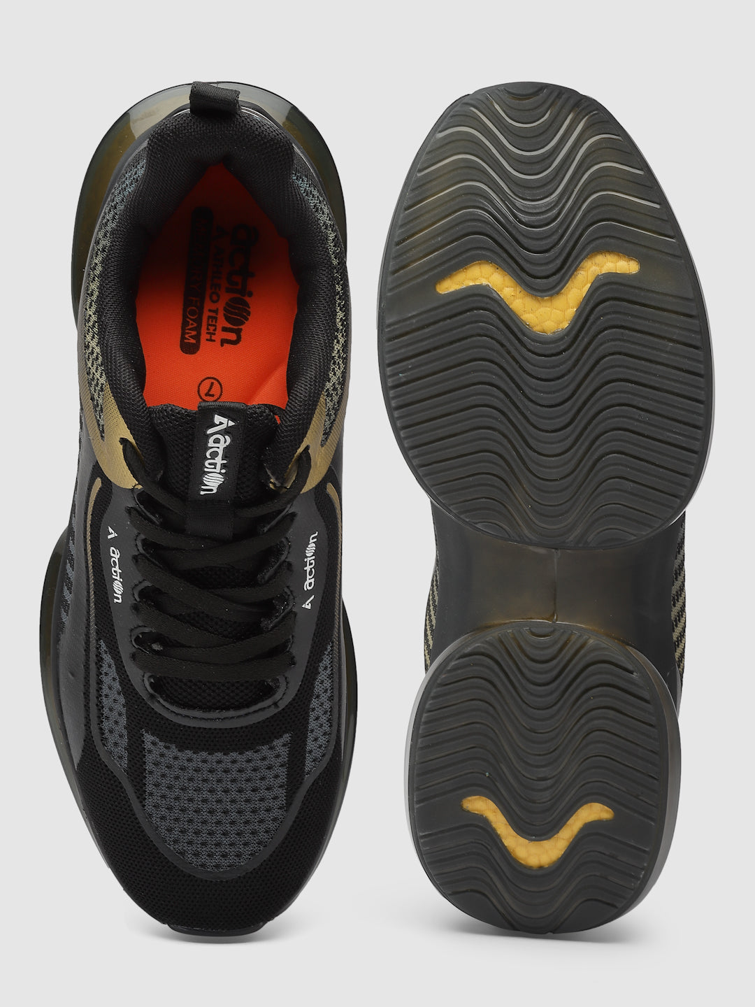 Action Athleo NITRO-102 Men's Lace-Up Sports Running Shoes