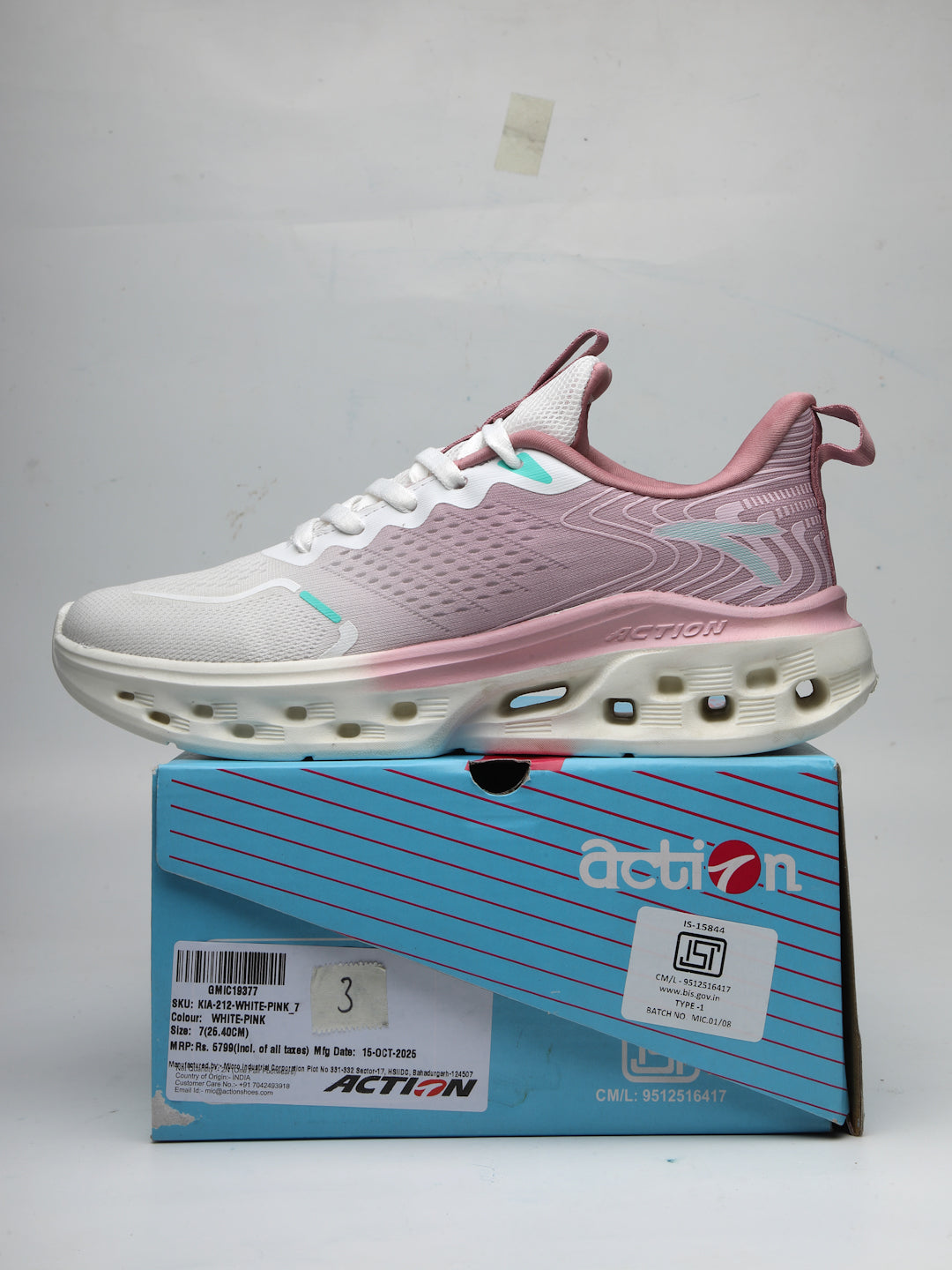 Action Athleo KIA-212 Women's Lace-Up Sports Running Shoes