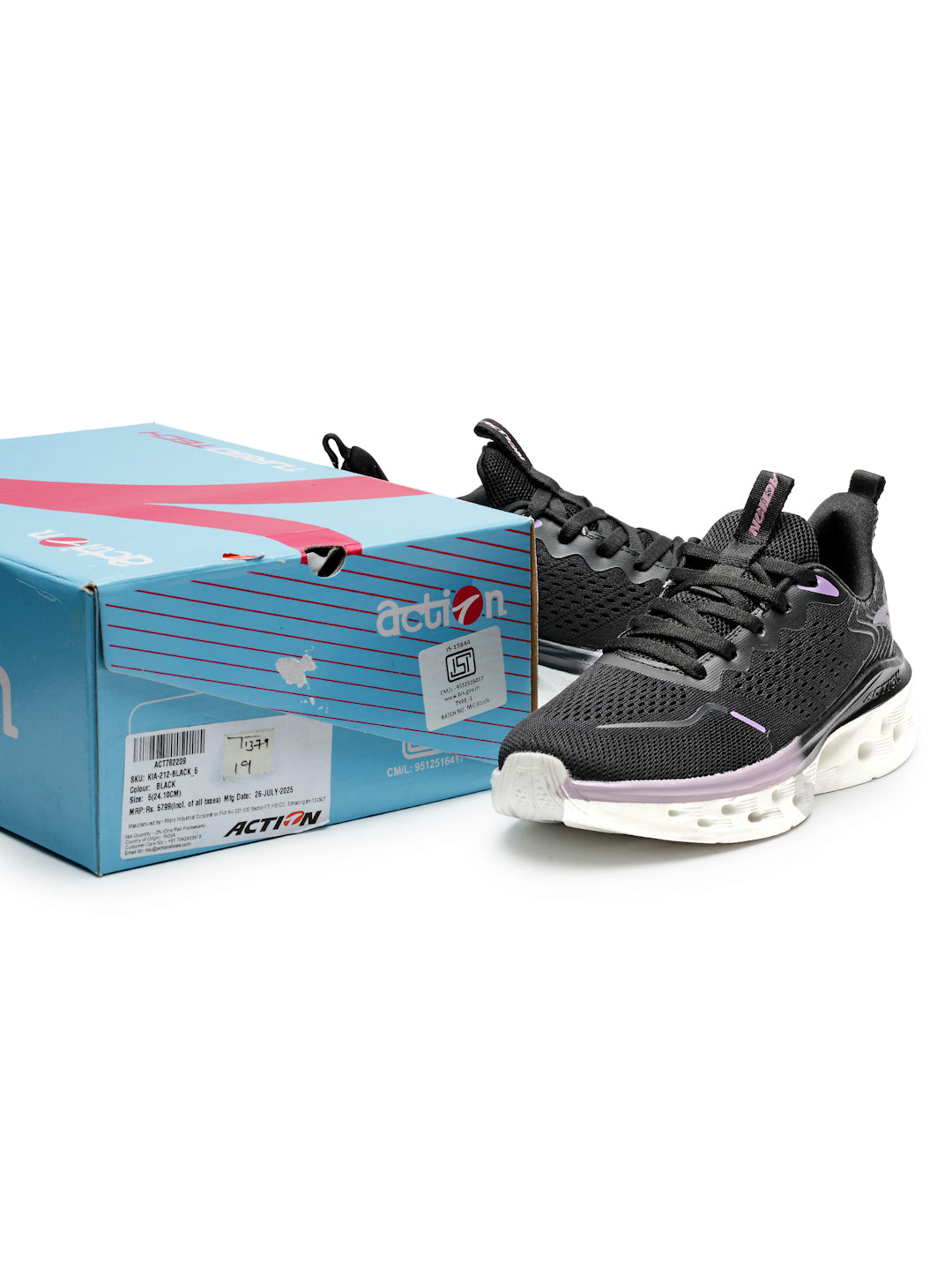 Action Athleo KIA-212 Women's Lace-Up Sports Running Shoes