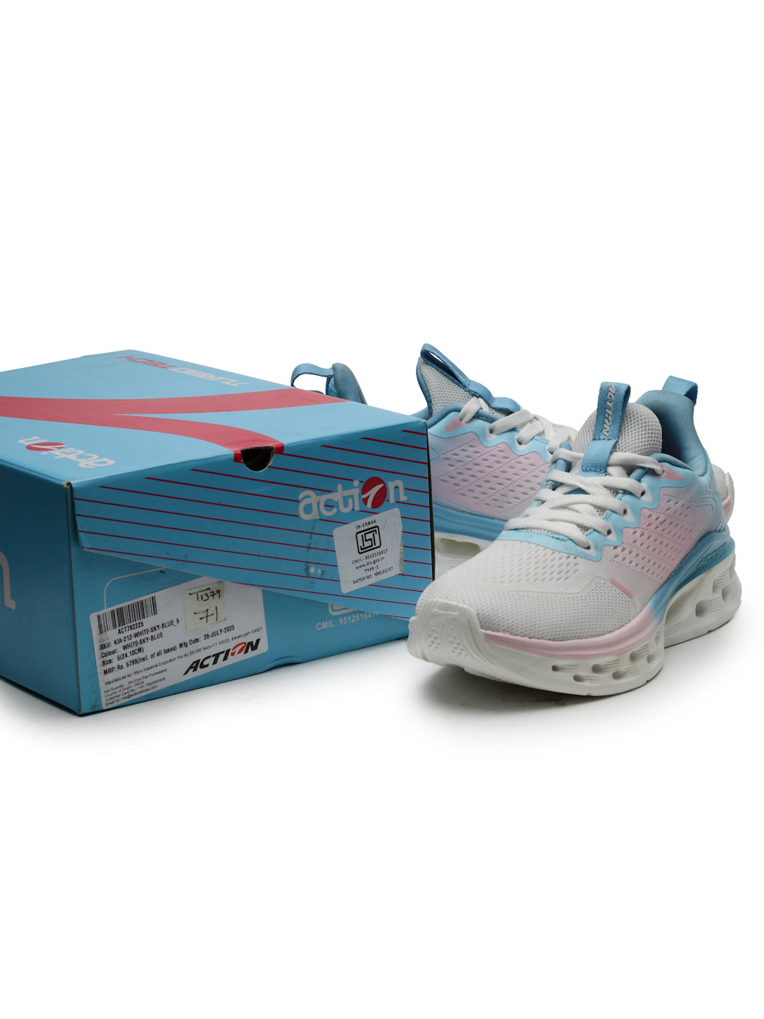 Action Athleo KIA-212 Women's Lace-Up Sports Running Shoes