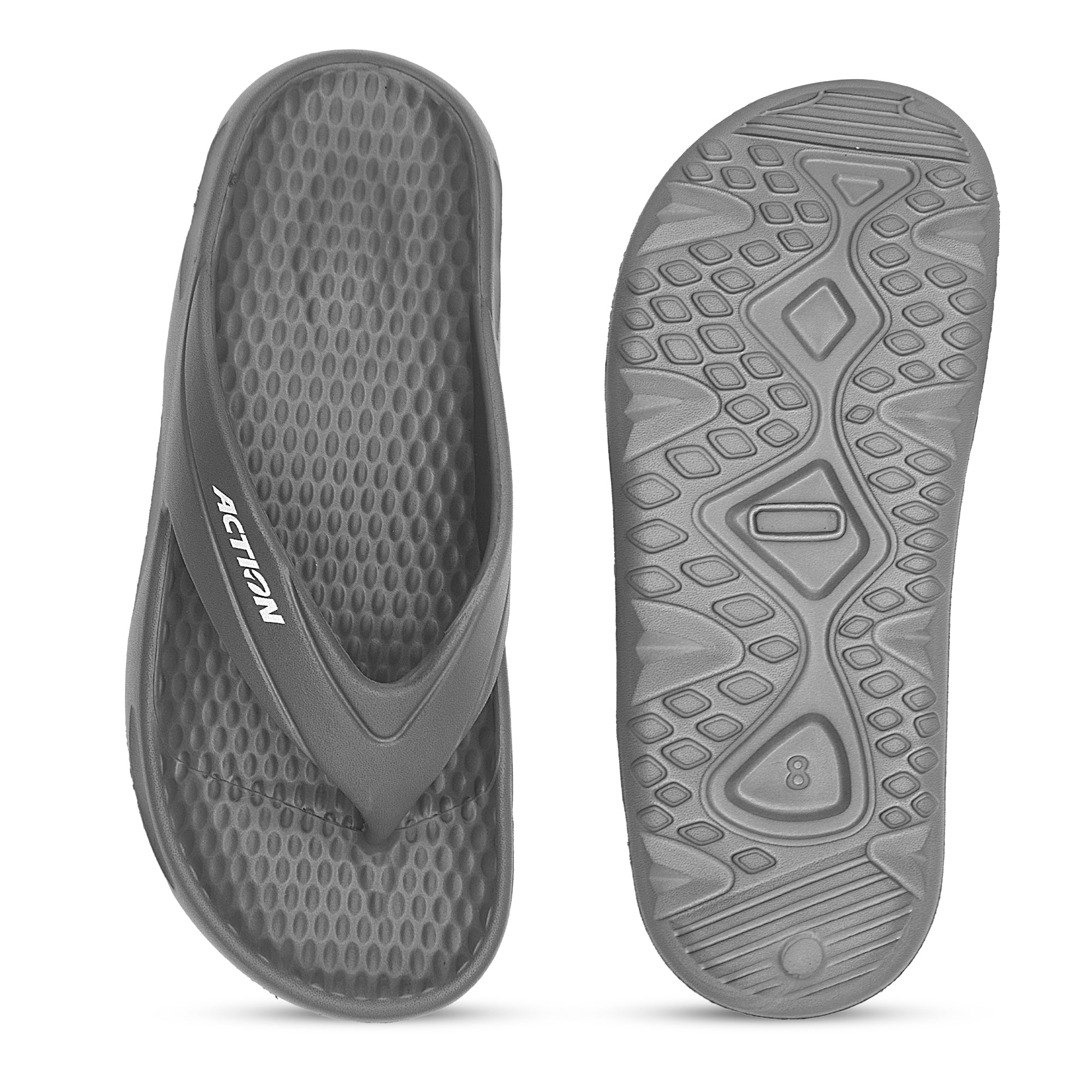 Action COOL-2002-BLACK Men Casual Flip Flops