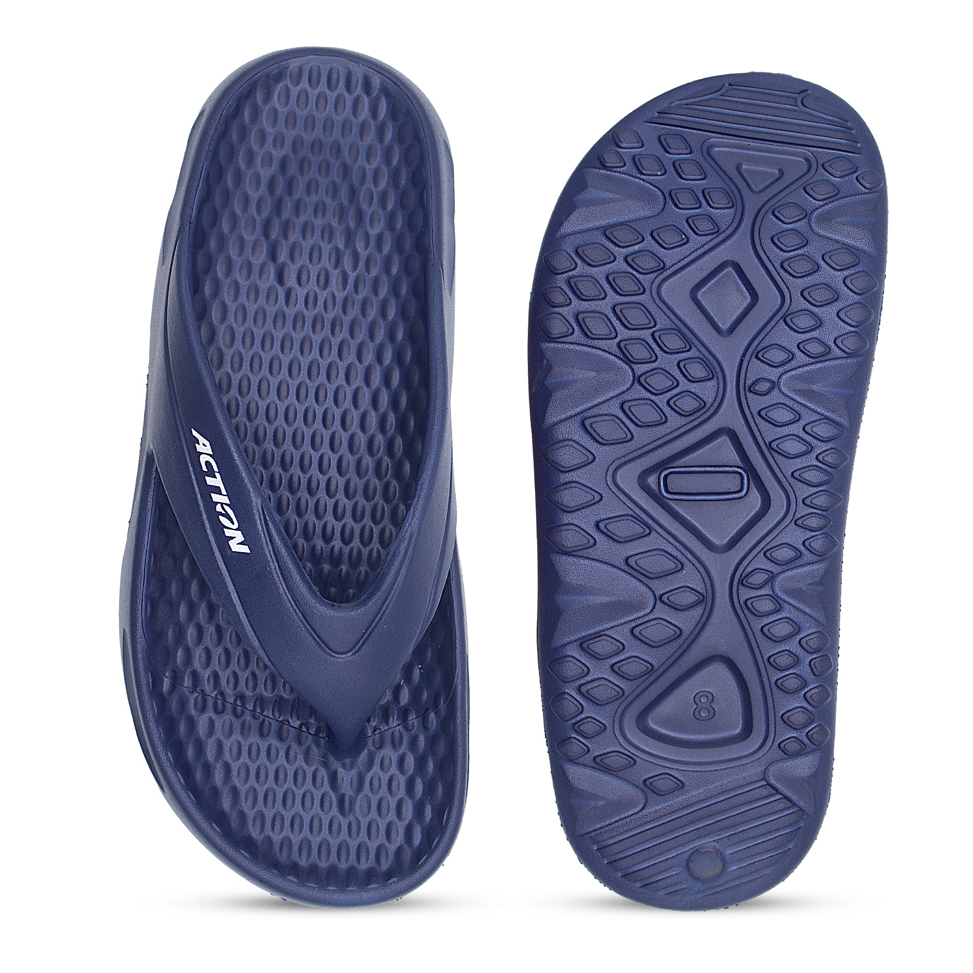 Action COOL-2002-BLACK Men Casual Flip Flops